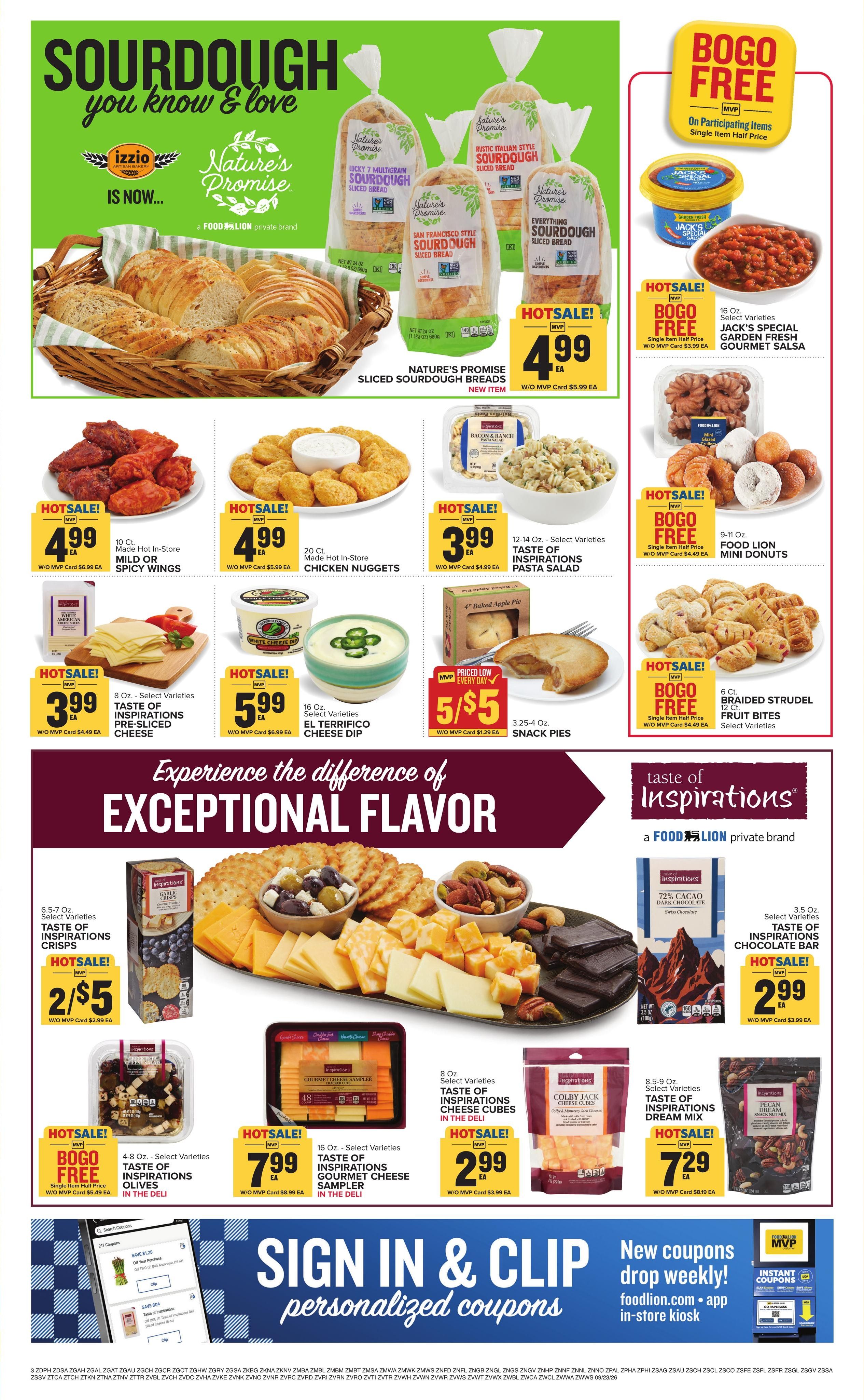 Food Lion (Orbisonia Area, PA) Weekly Ad September 23 - 29, 2026