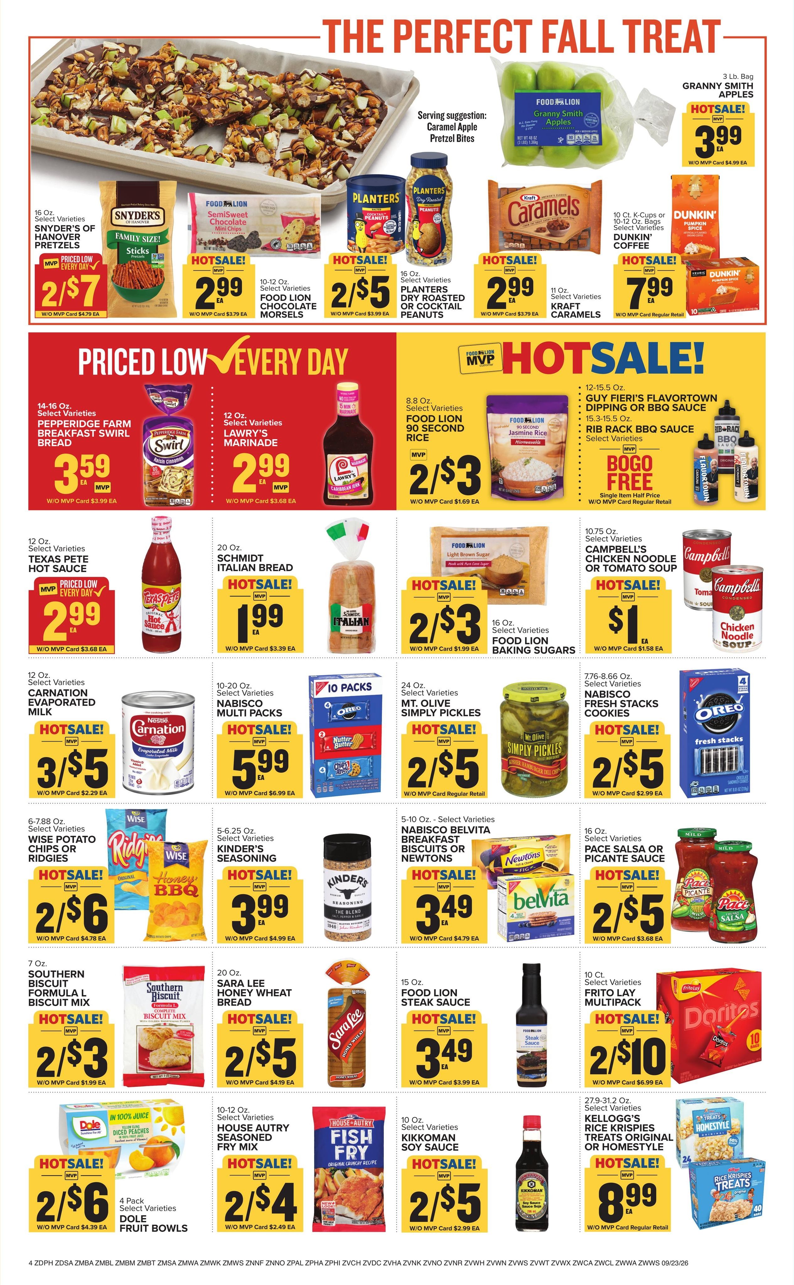 Food Lion (Orbisonia Area, PA) Weekly Ad September 23 - 29, 2026