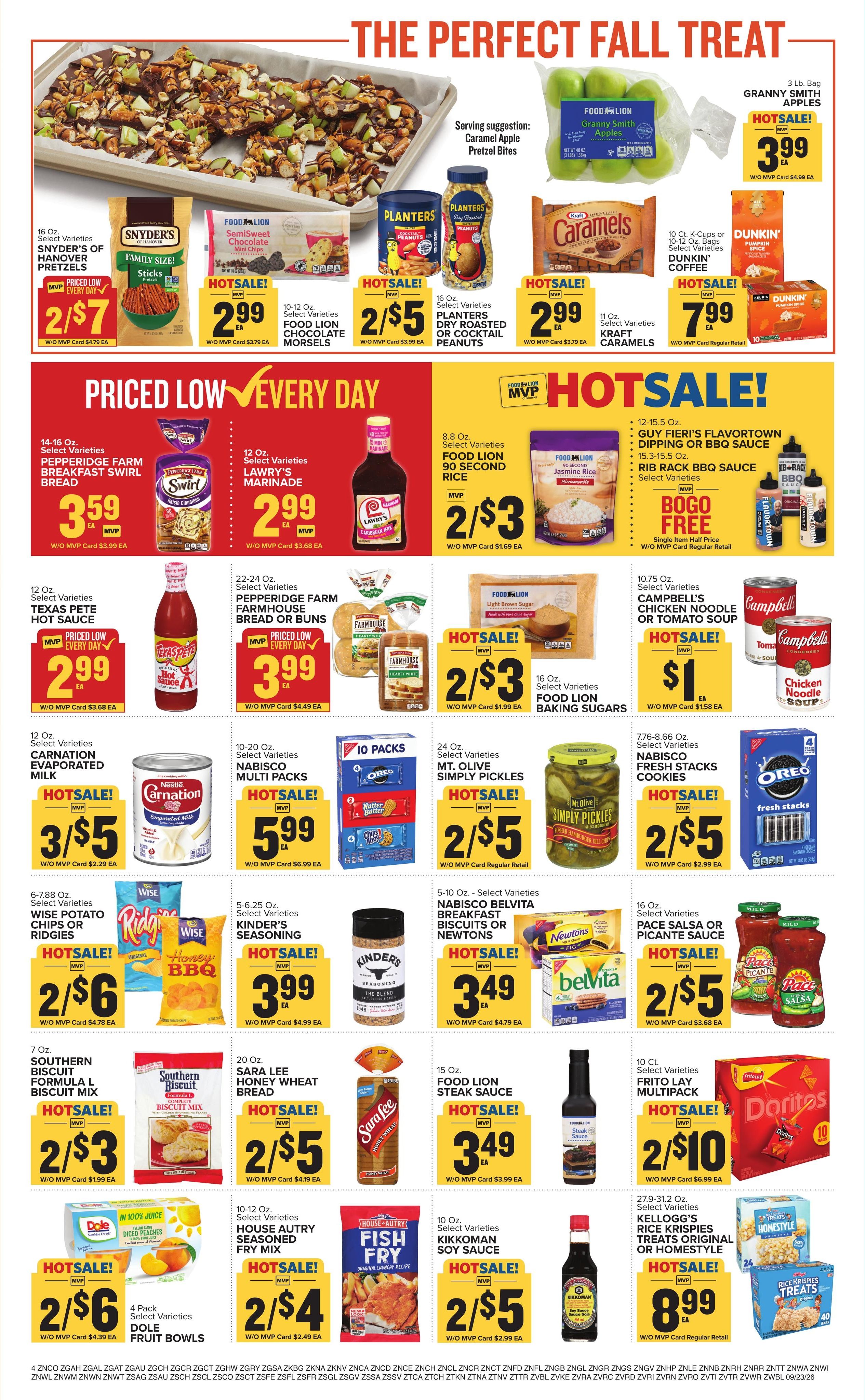 Food Lion (Richburg Area, SC) Weekly Ad September 23 - 29, 2026