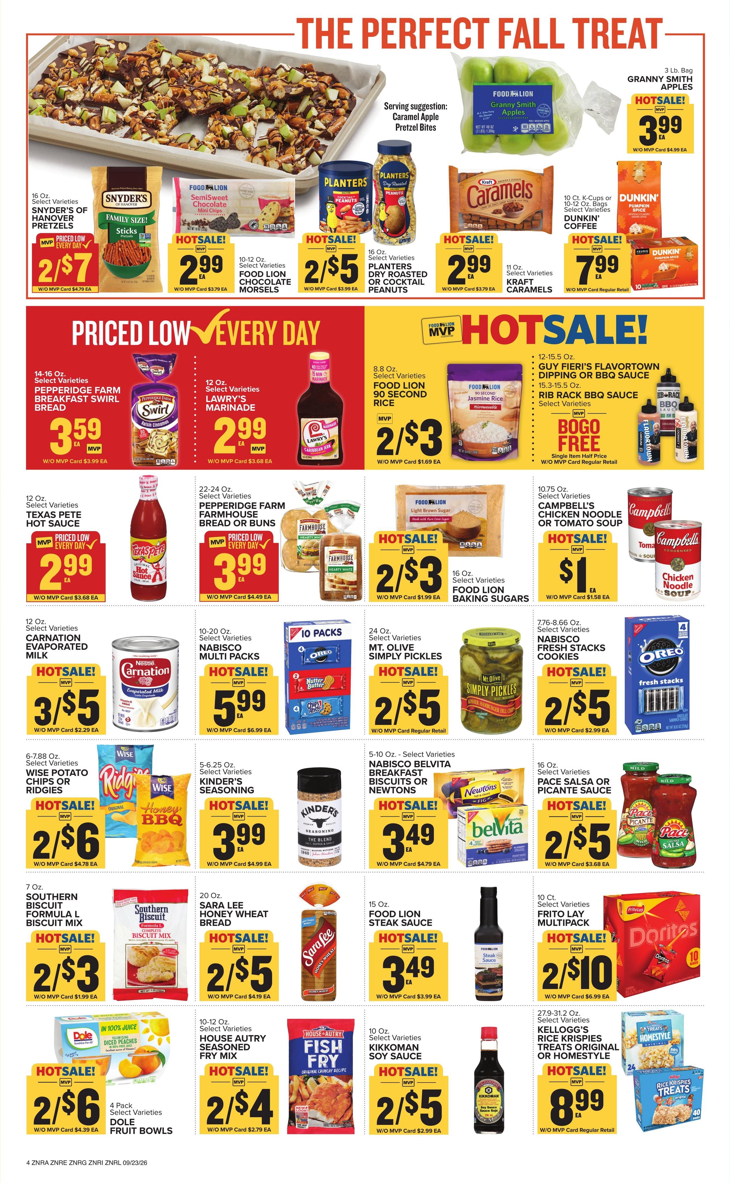 Food Lion (Rocky Mount Area, NC) Weekly Ad September 23 - 29, 2026