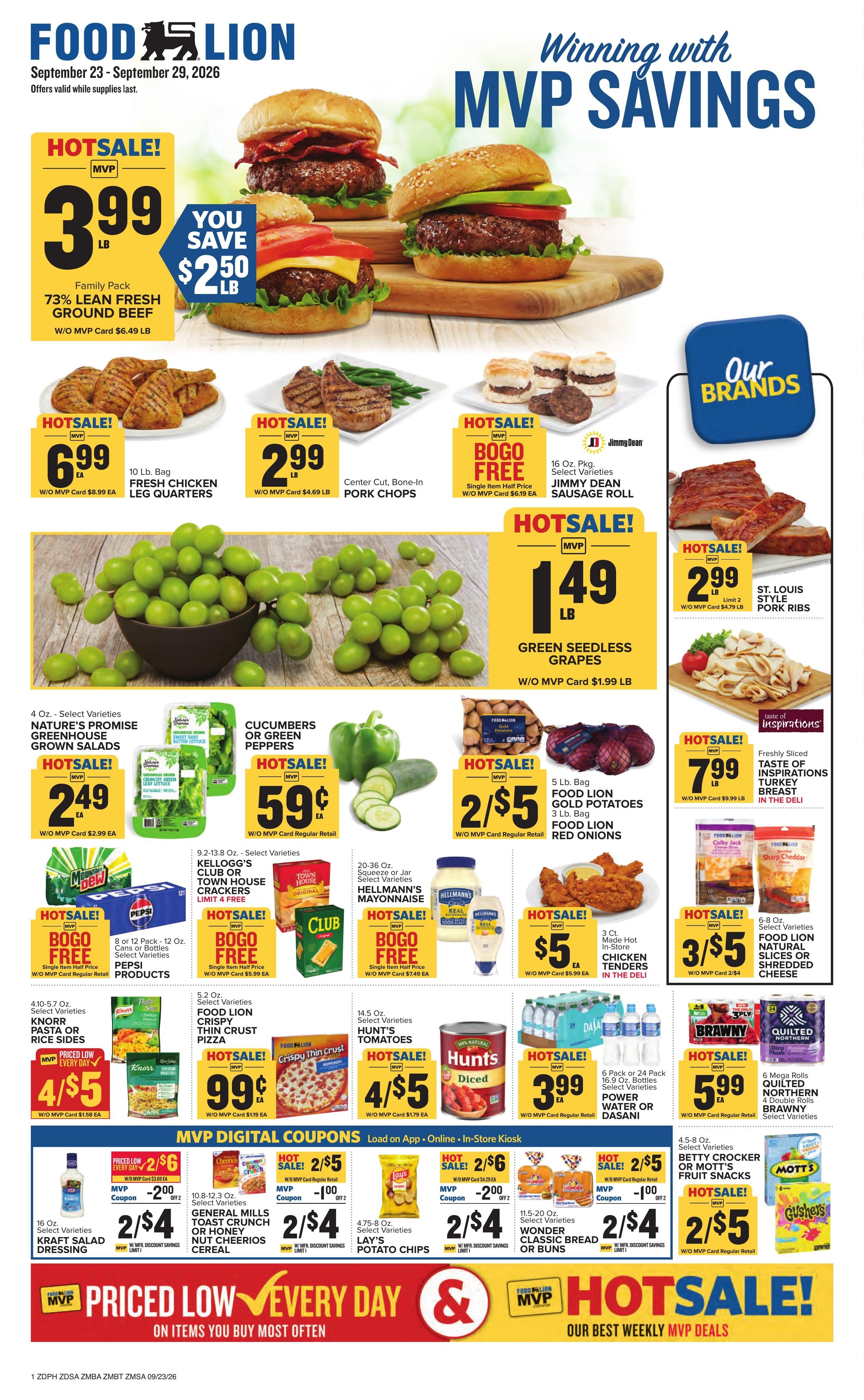 Food Lion (Salisbury Area, MD) Weekly Ad September 23 - 29, 2026