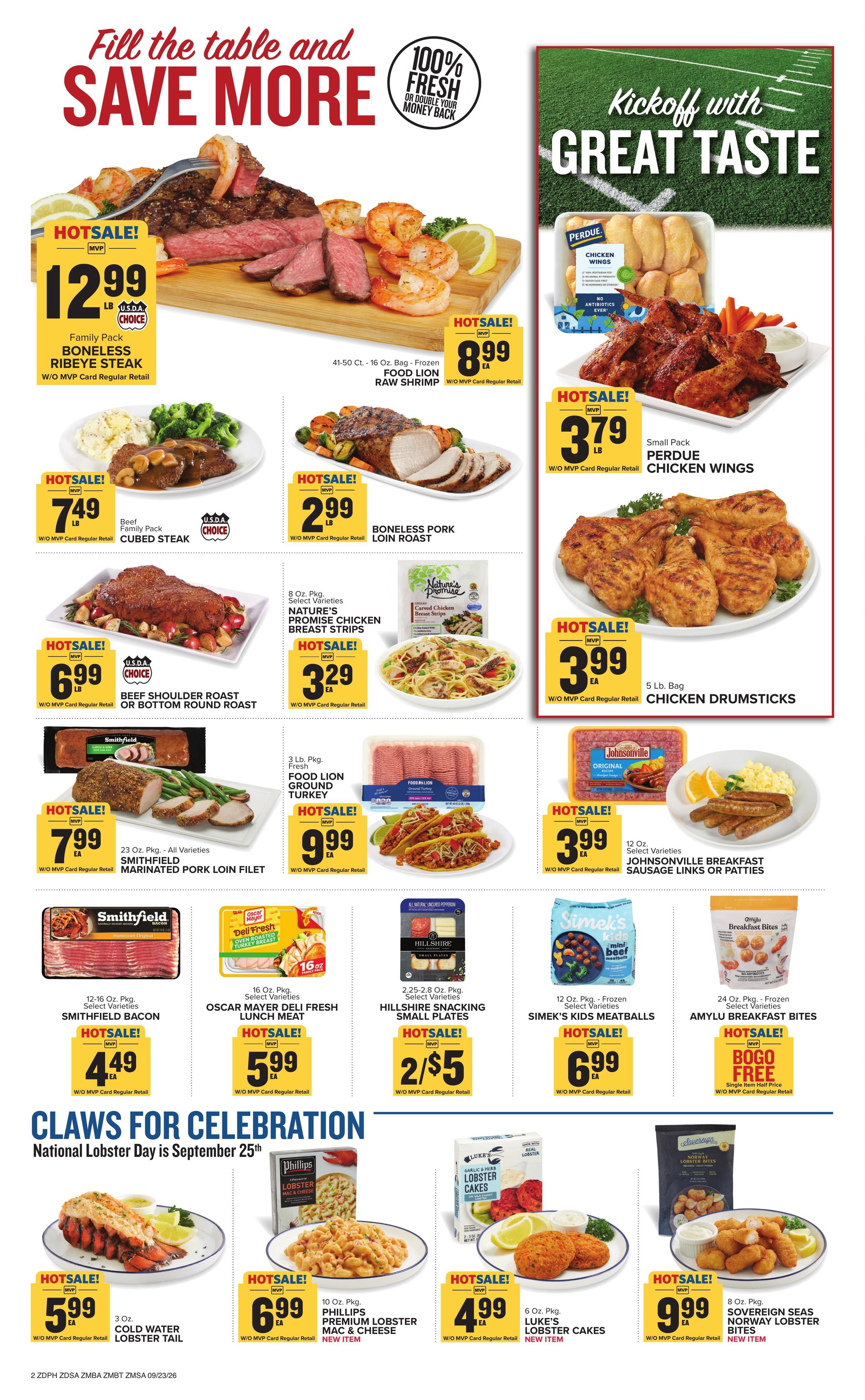 Food Lion (Salisbury Area, MD) Weekly Ad September 23 - 29, 2026