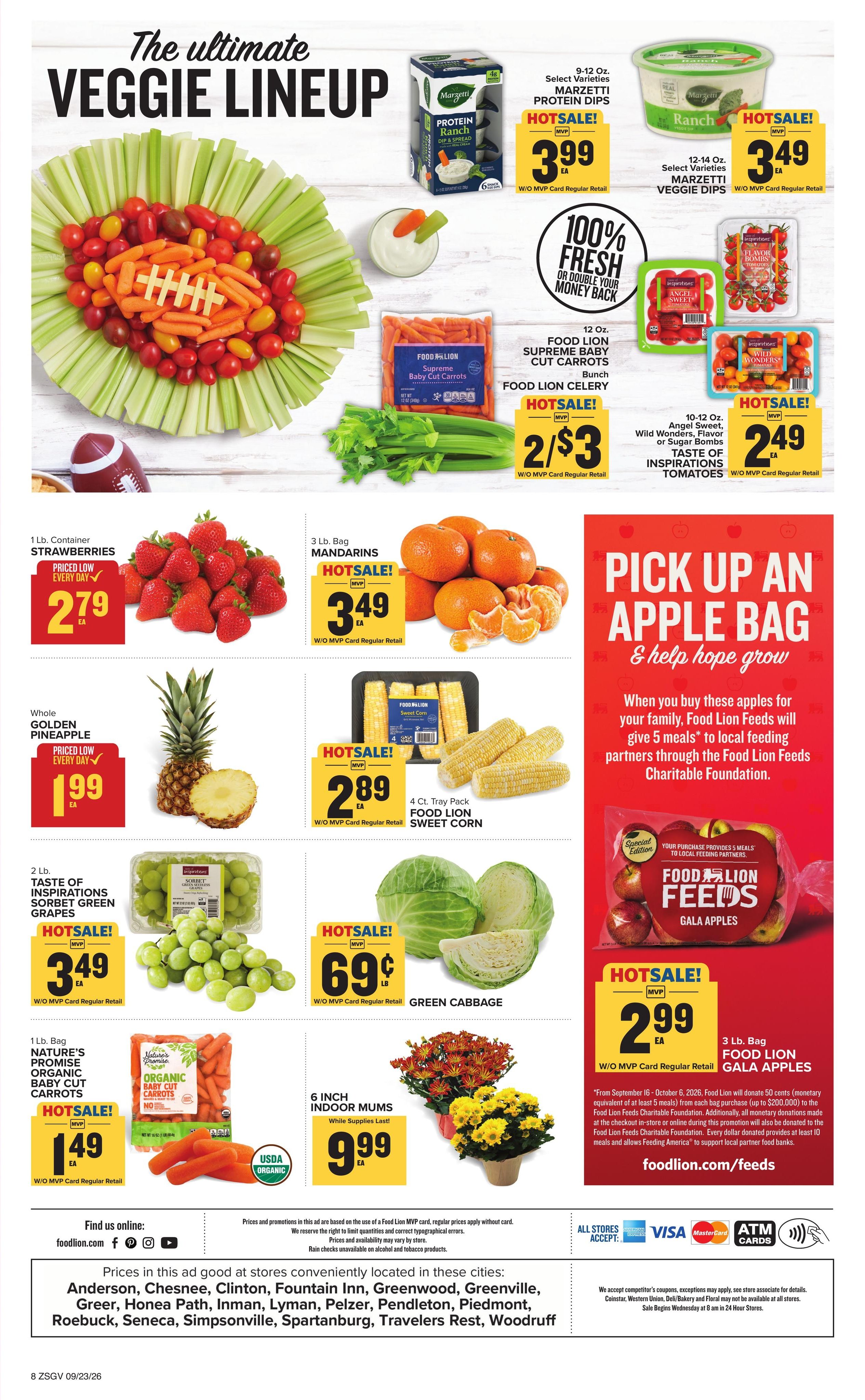 Food Lion (Simpsonville Area, SC) Weekly Ad September 23 - 29, 2026