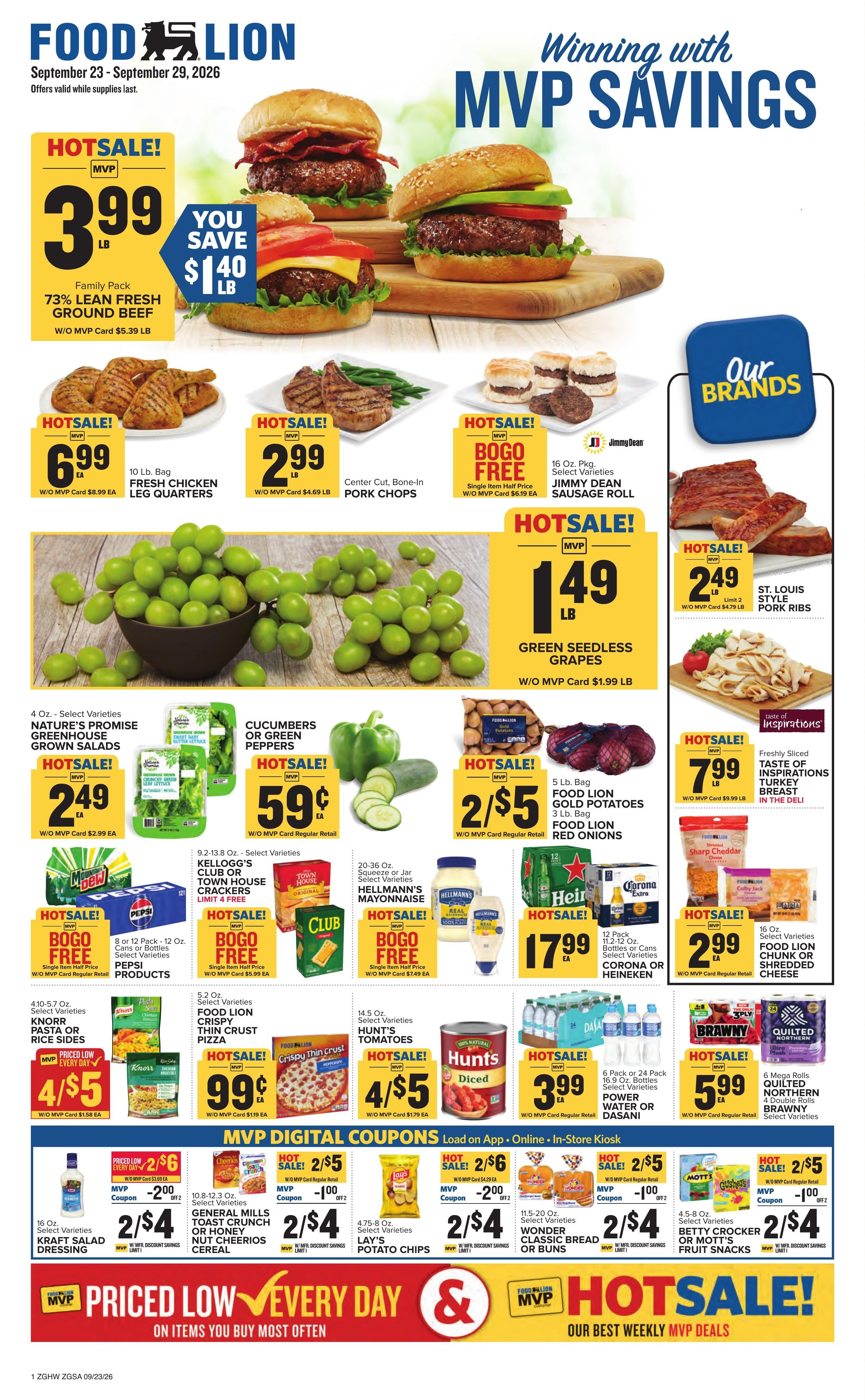 Food Lion (Tallahassee Area, FL) Weekly Ad September 23 - 29, 2026