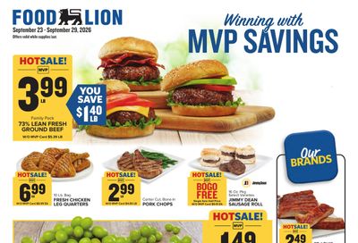 Food Lion (Tallahassee Area, FL) Weekly Ad September 23 - 29, 2026