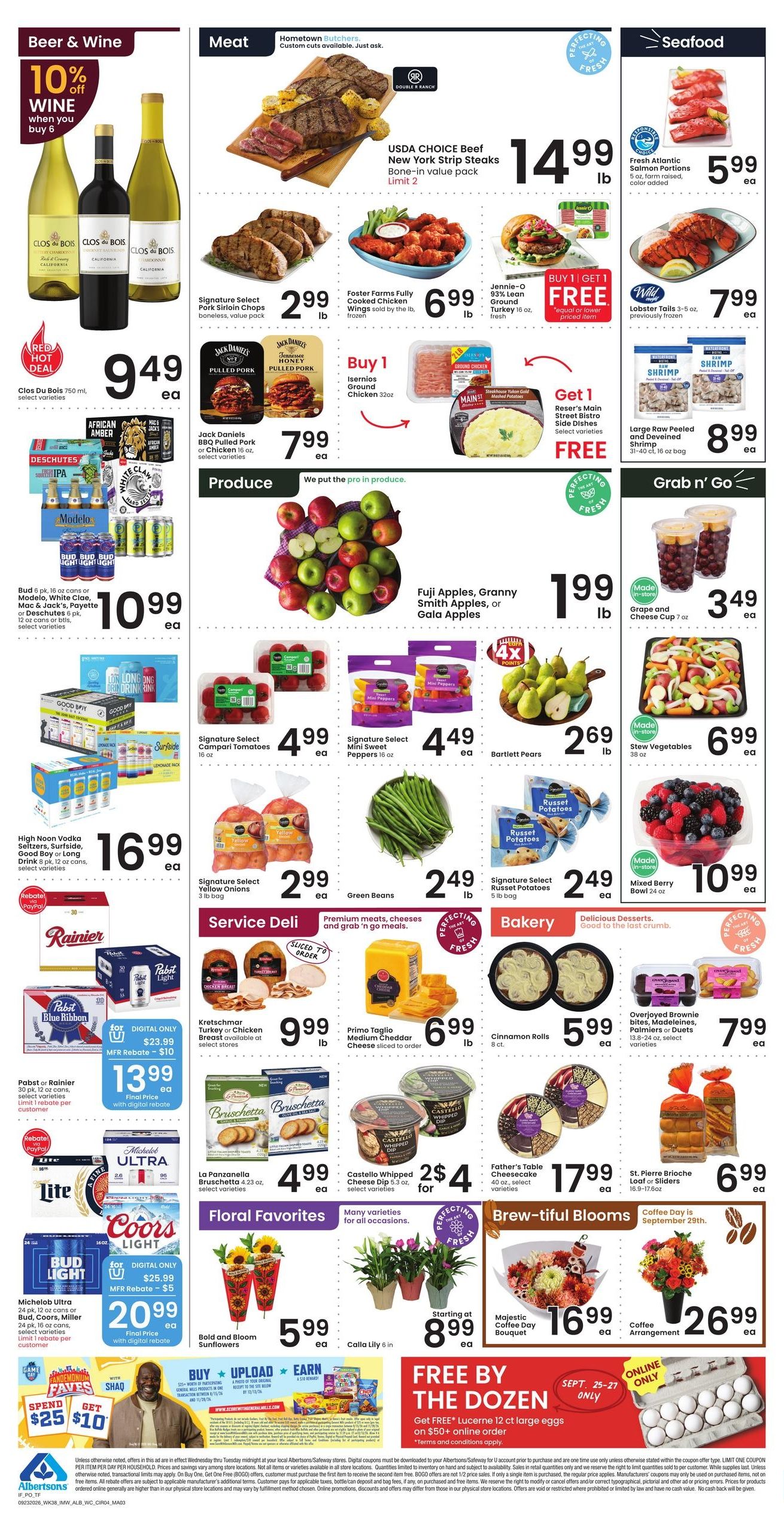 Albertsons (Aberdeen Area, ID) Weekly Ad September 23 - 29, 2026