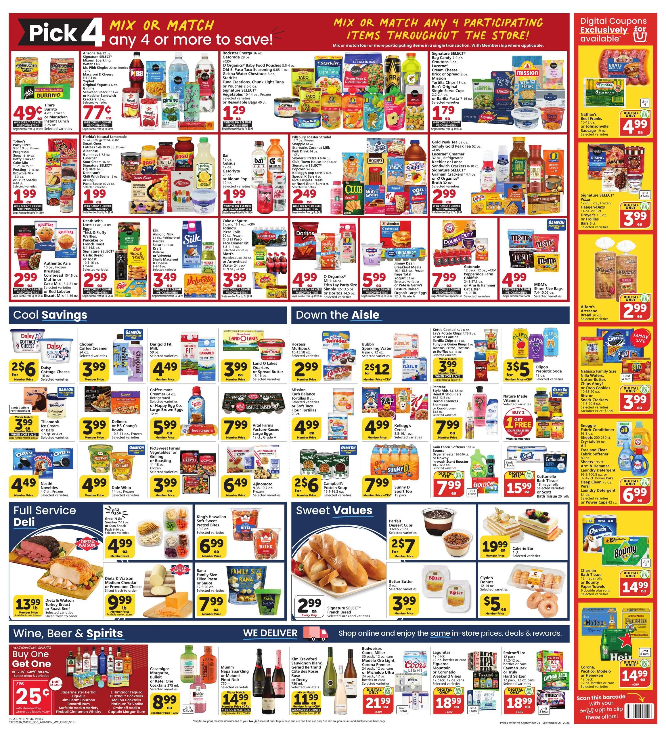 Albertsons (Alhambra Area, CA) Weekly Ad September 23 - 29, 2026