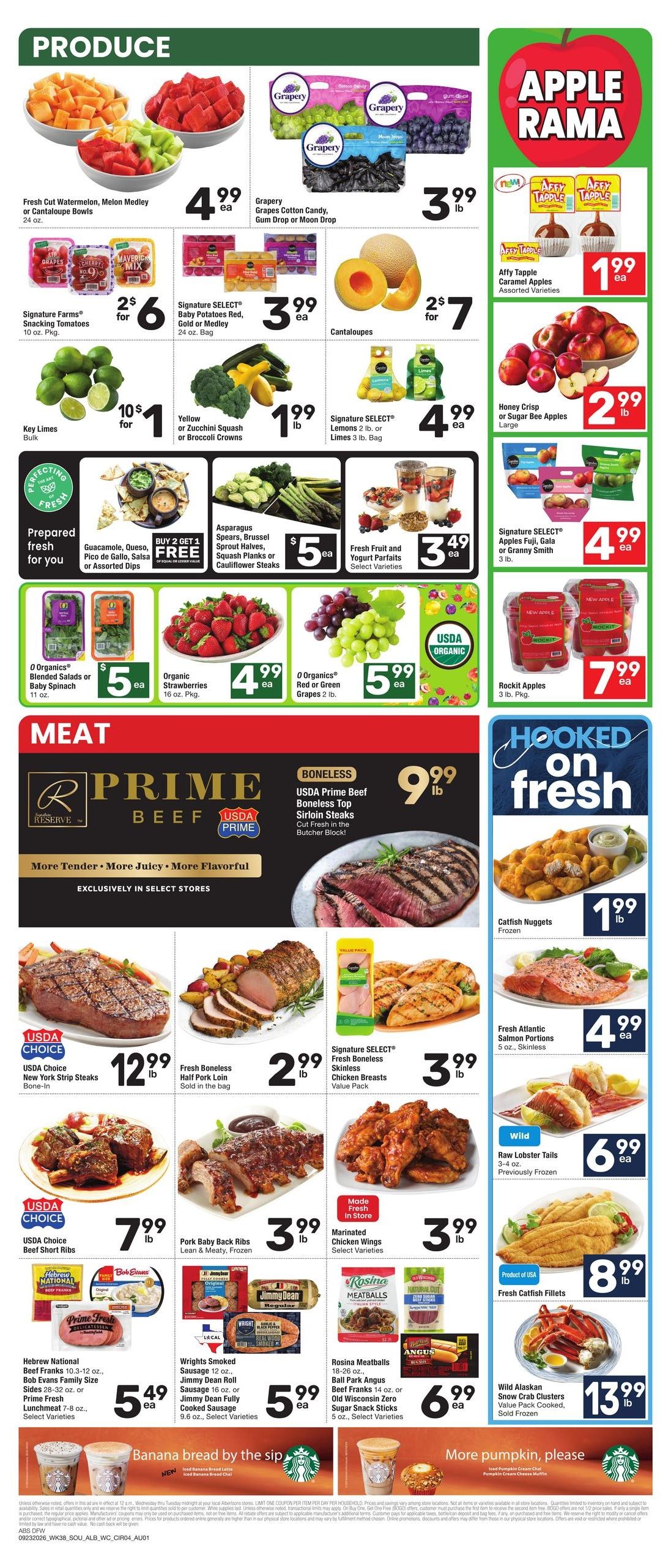 Albertsons (Allen Area, TX) Weekly Ad September 23 - 29, 2026