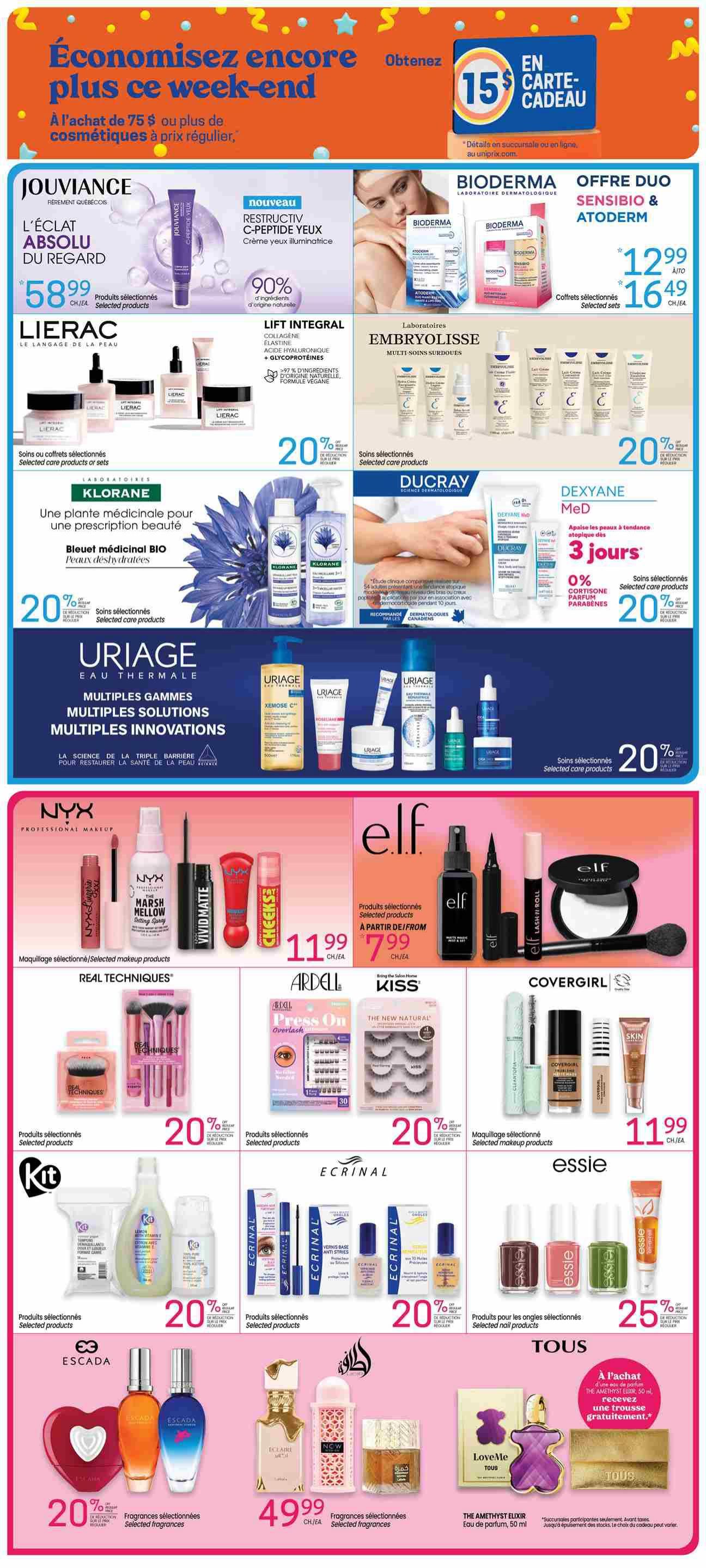 Uniprix Flyer September 24 to 30