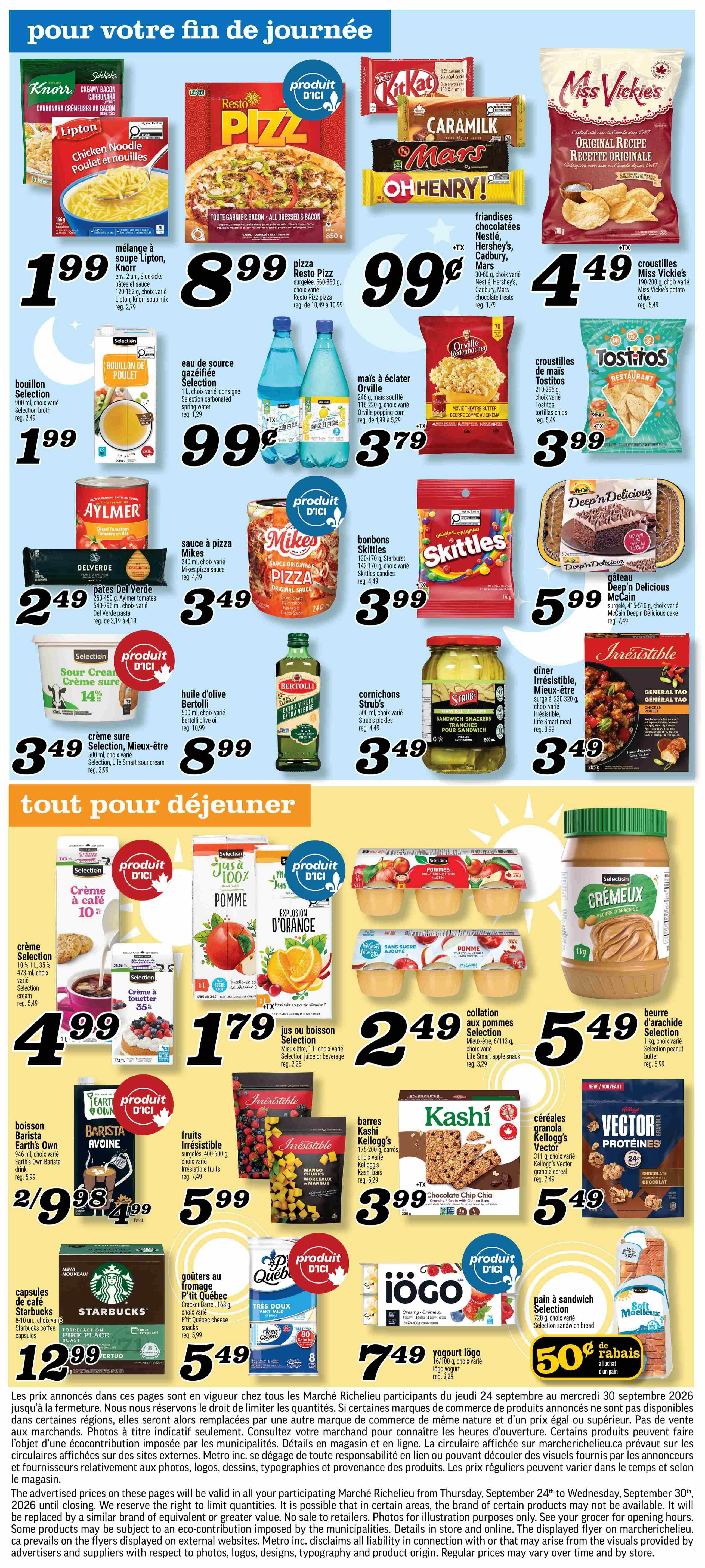 Marche Richelieu Flyer September 24 to 30