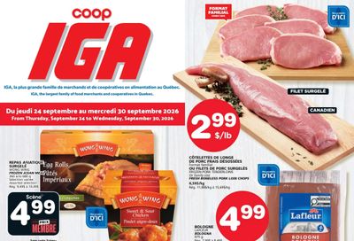 Coop IGA (QC) Flyer September 24 to 30