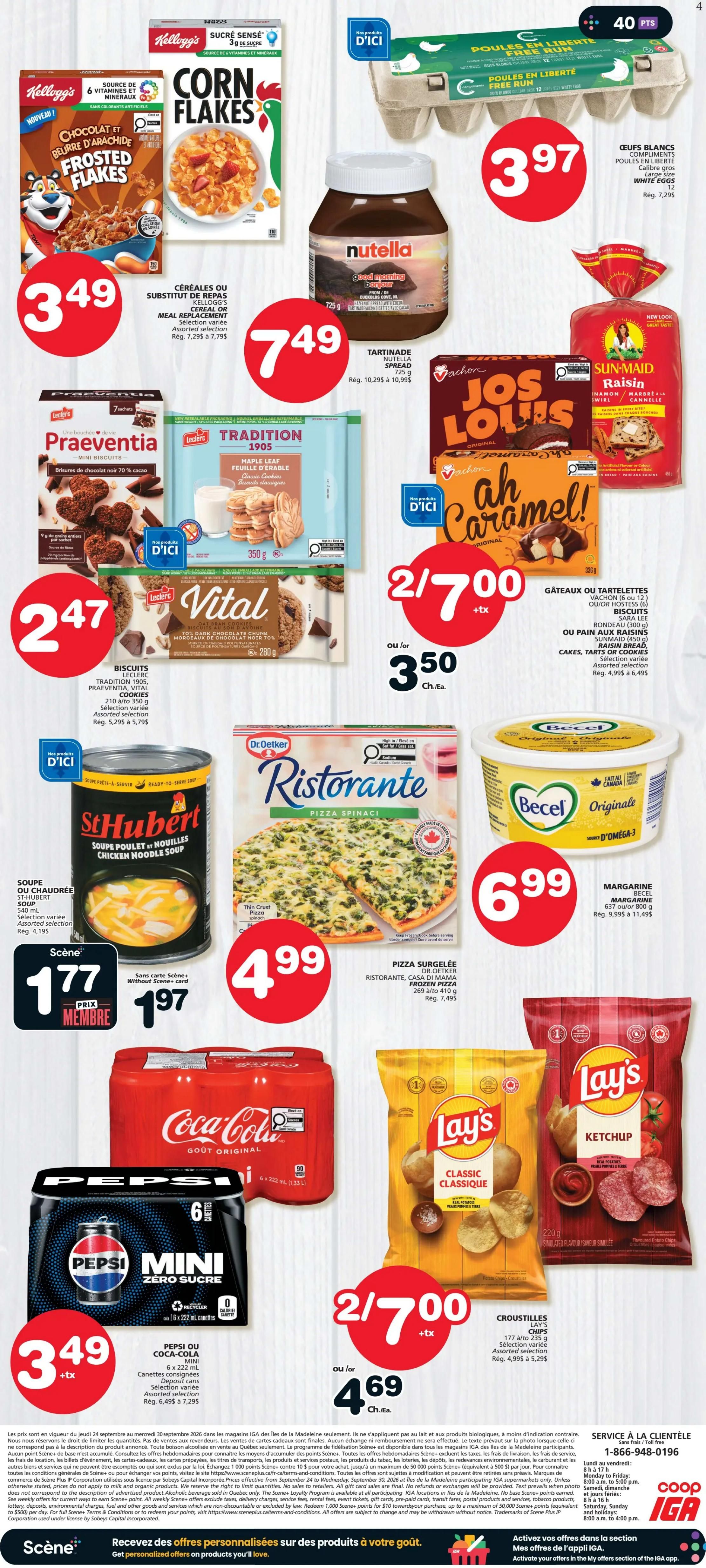 Coop IGA (QC) Flyer September 24 to 30