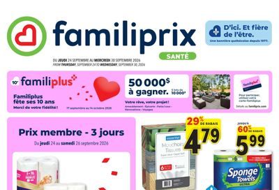 Familiprix Sante Flyer September 24 to 30