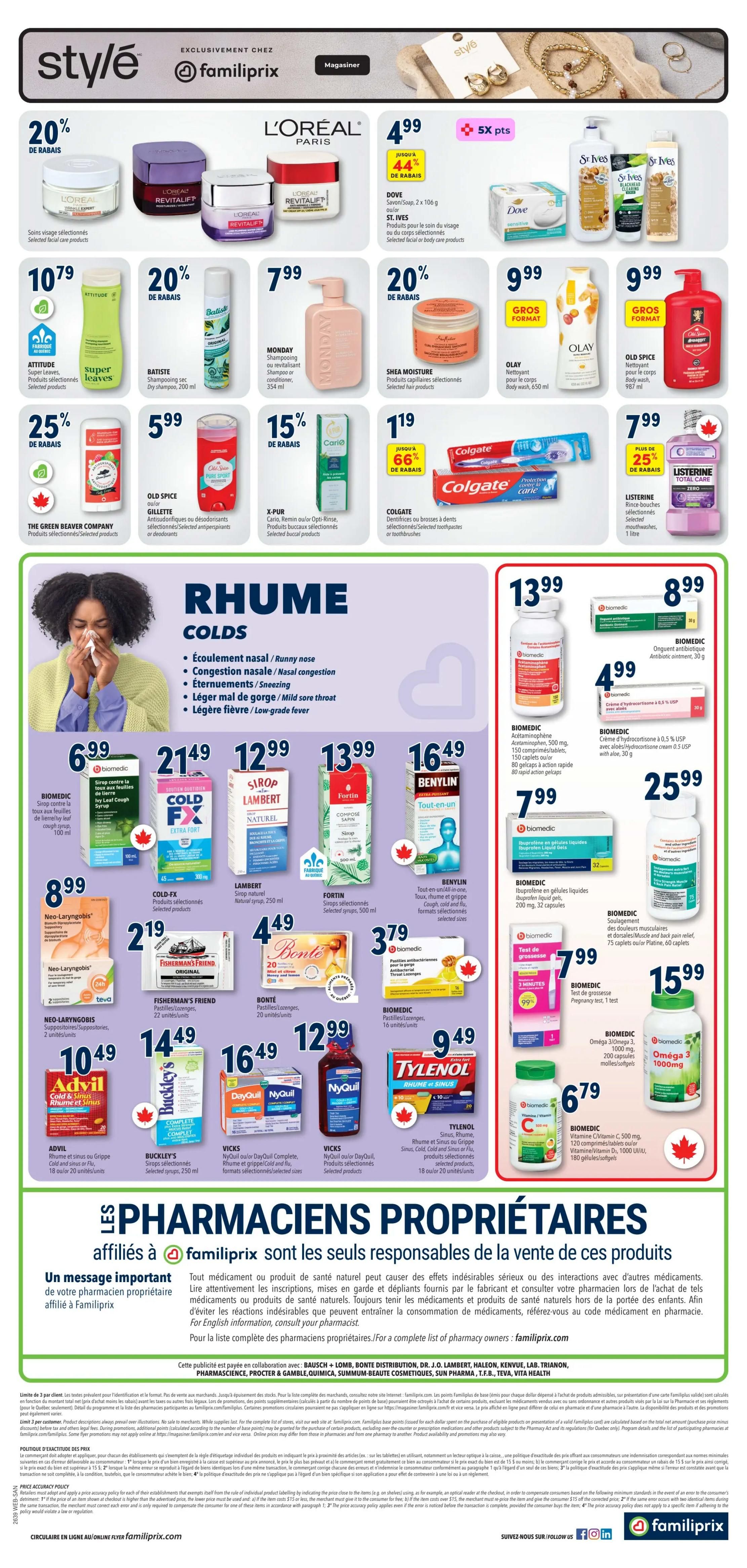 Familiprix Sante Flyer September 24 to 30