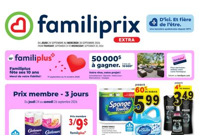 Familiprix Extra Flyer September 24 to 30