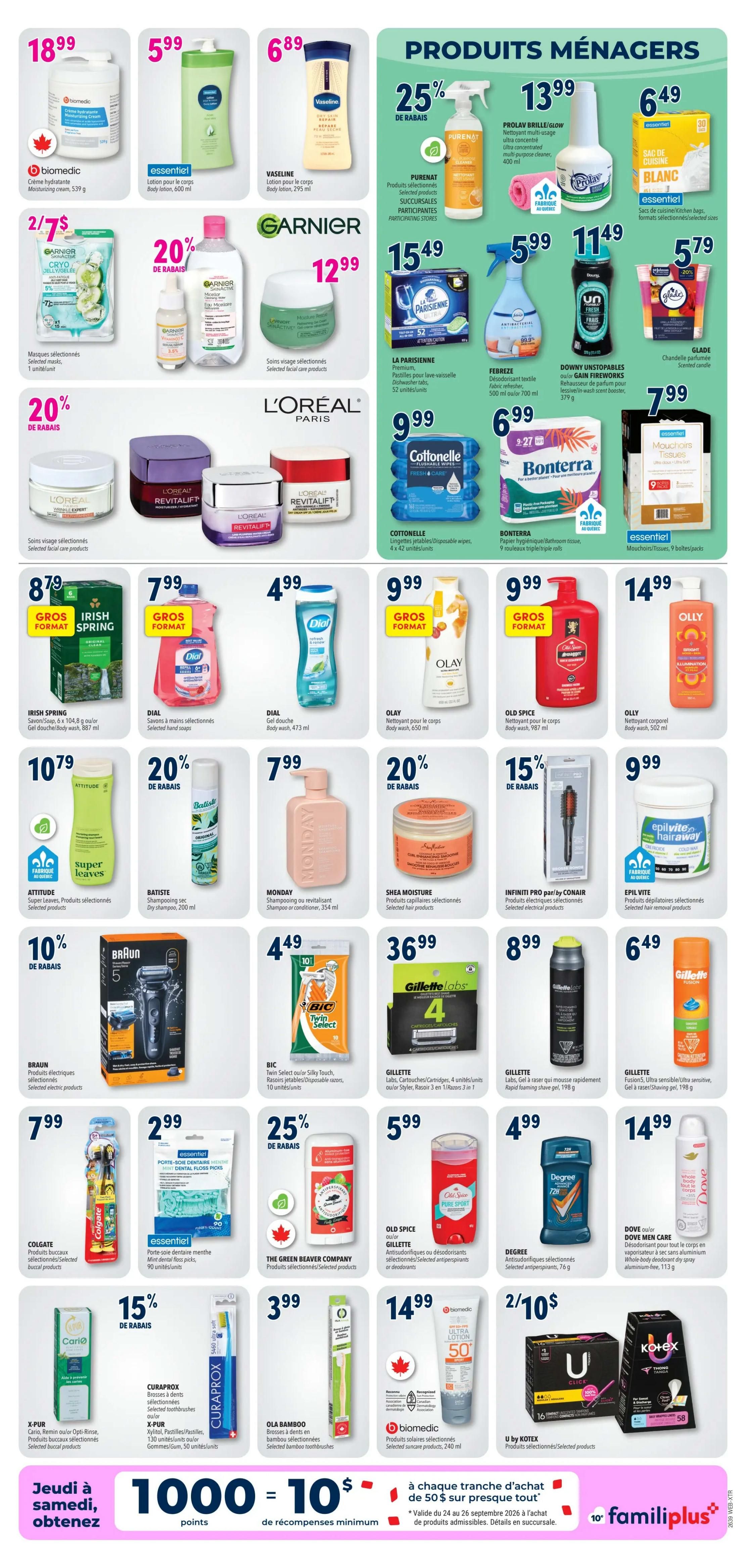 Familiprix Extra Flyer September 24 to 30