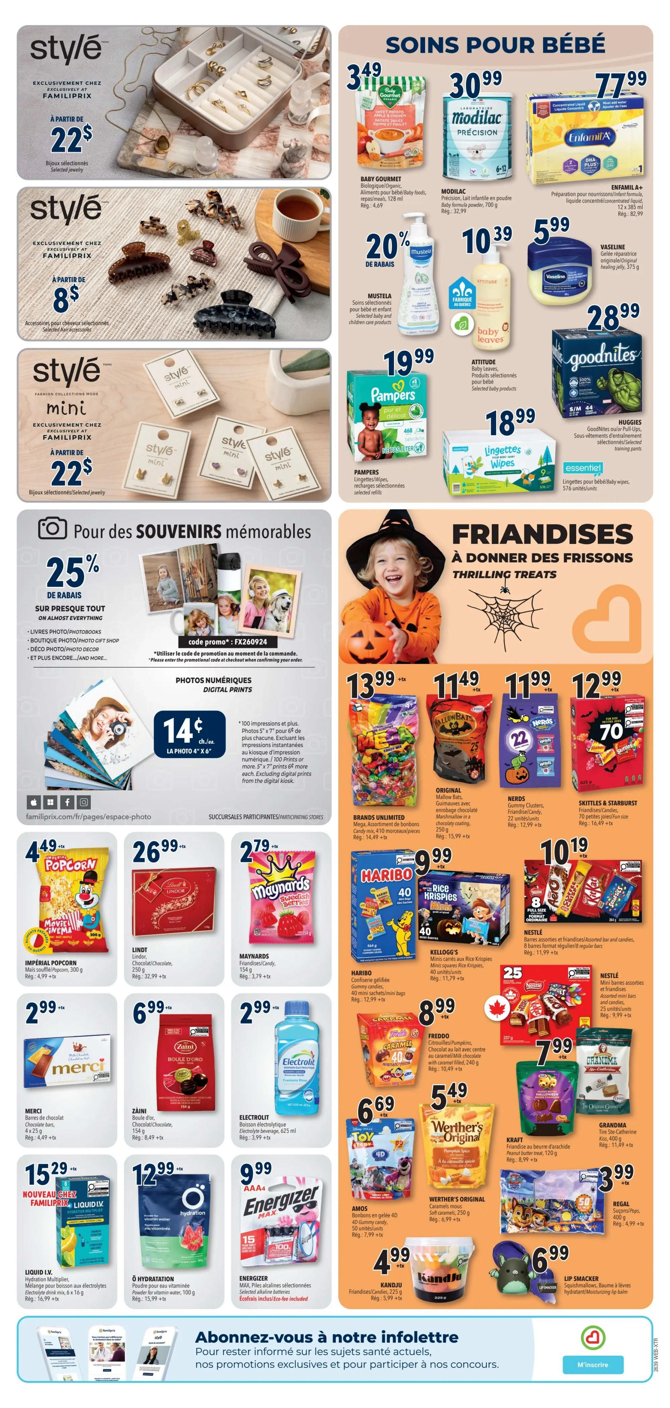 Familiprix Extra Flyer September 24 to 30