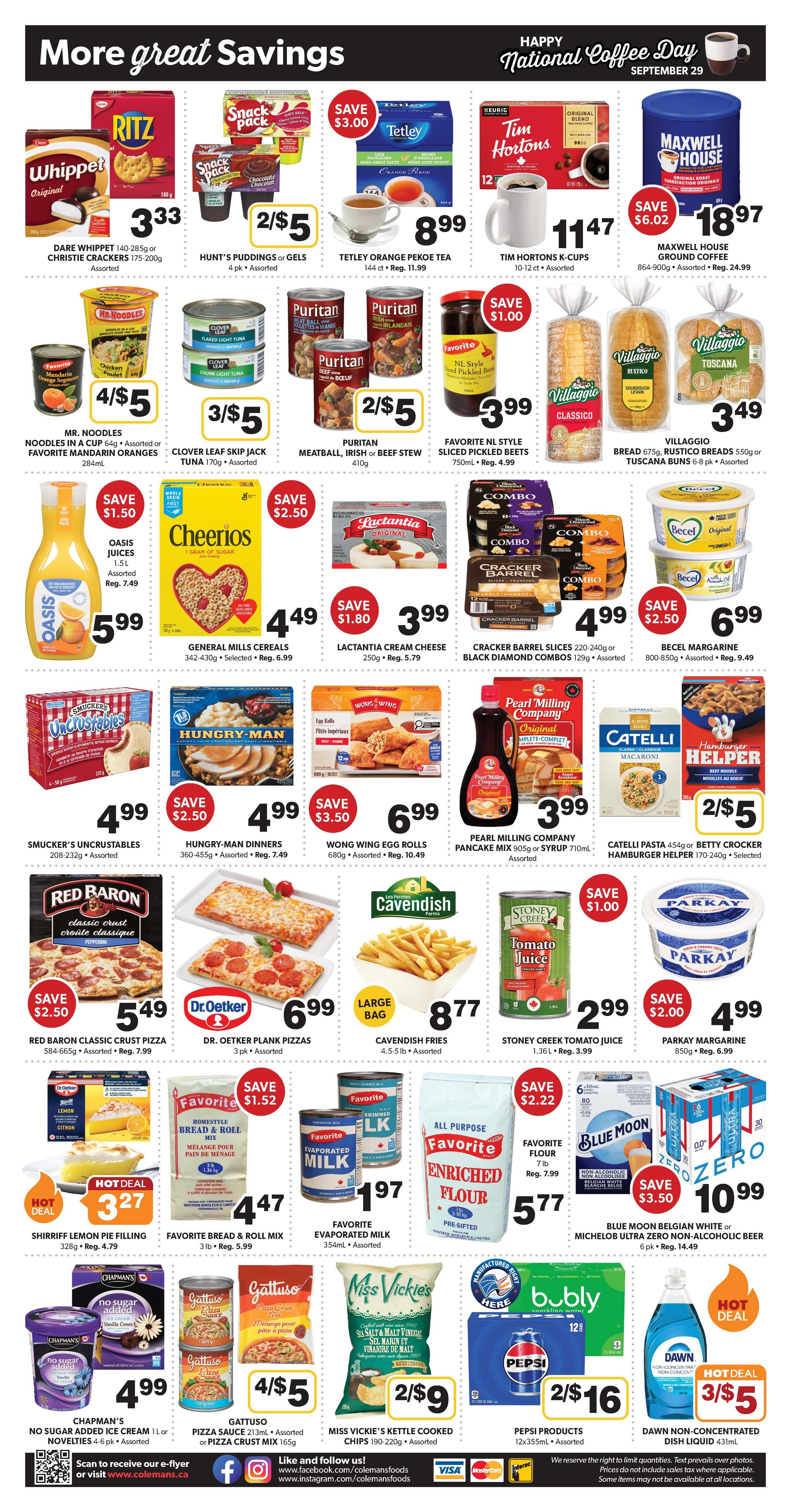 Coleman's Flyer September 24 to 30