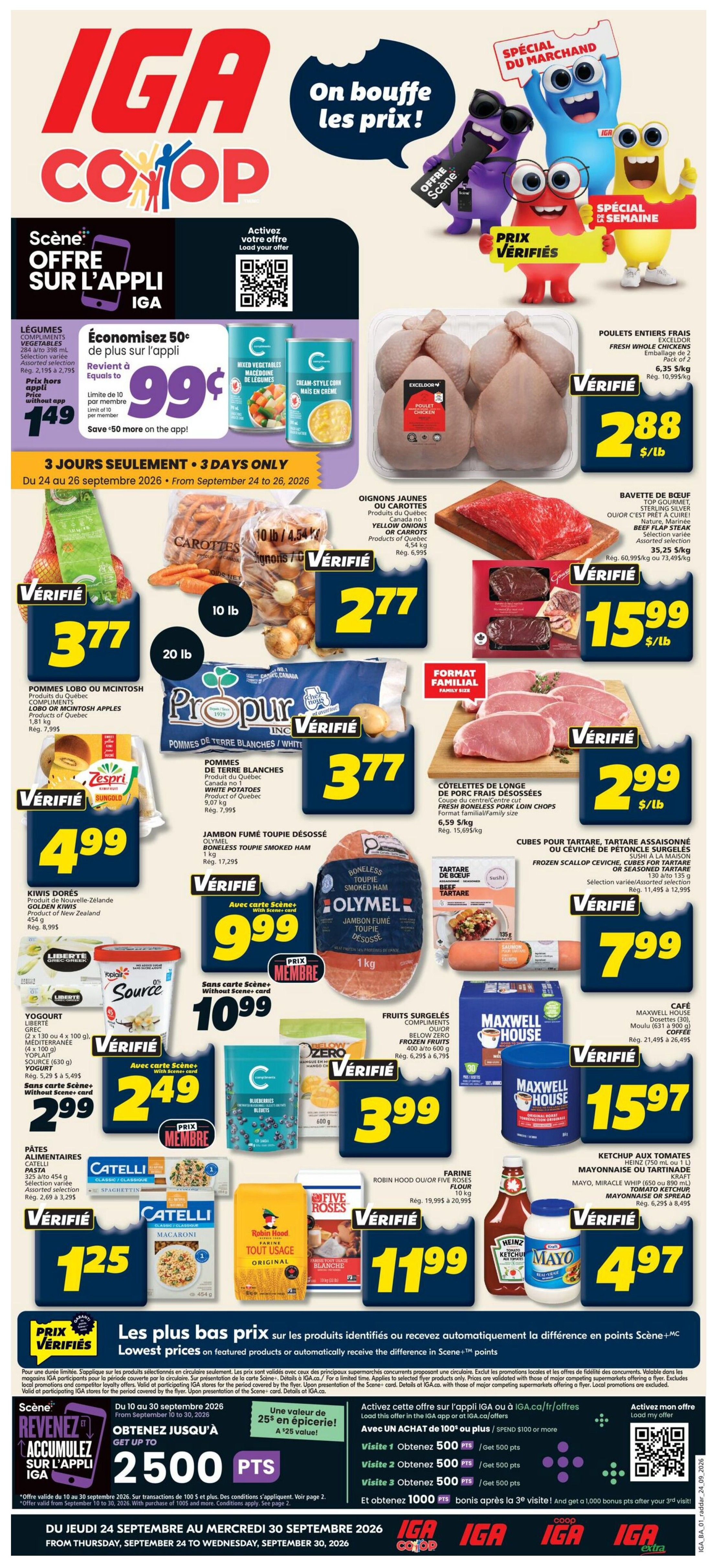 IGA (NB) Flyer September 24 to 30