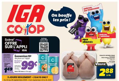 IGA (NB) Flyer September 24 to 30