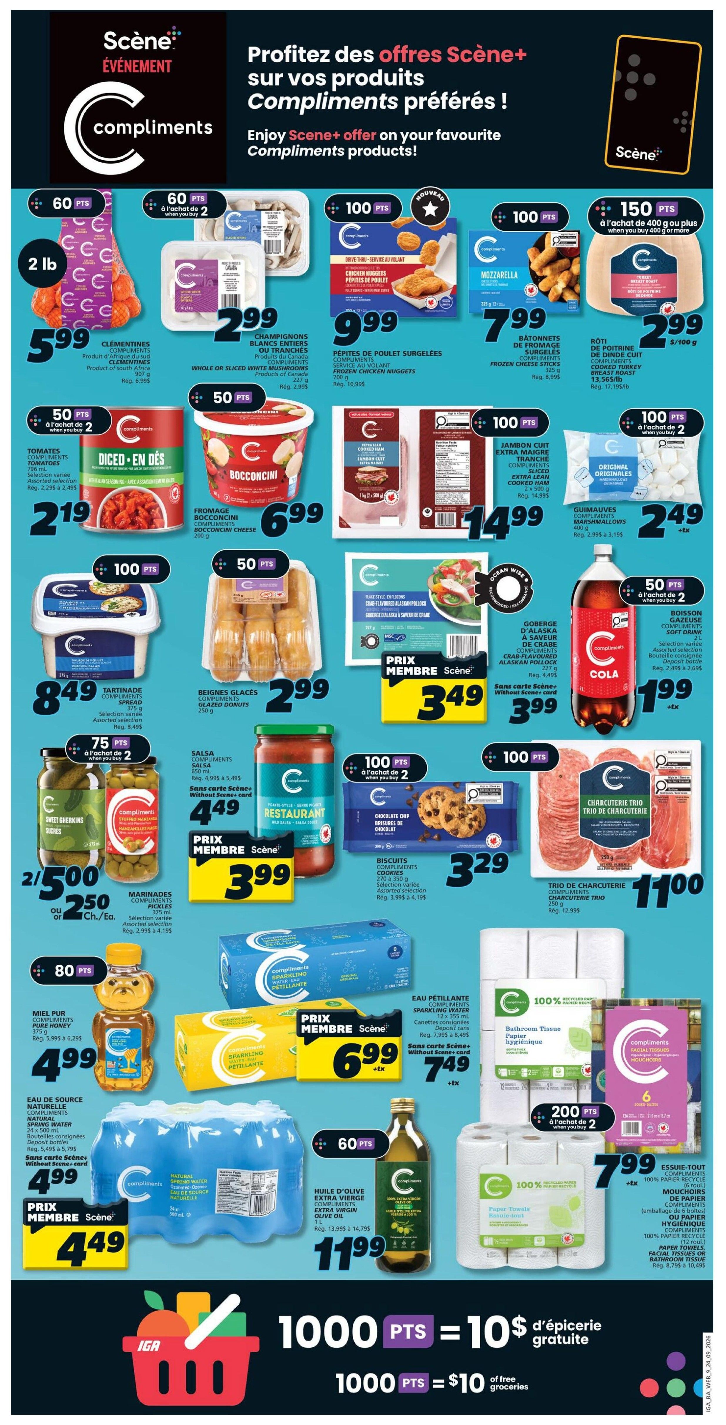 IGA (NB) Flyer September 24 to 30