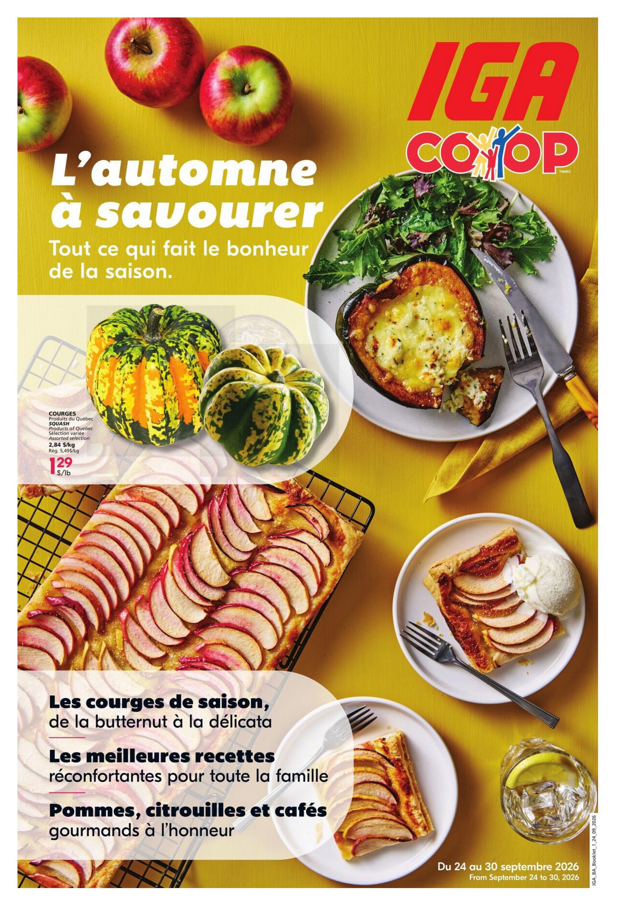 IGA (NB) Flyer September 24 to 30