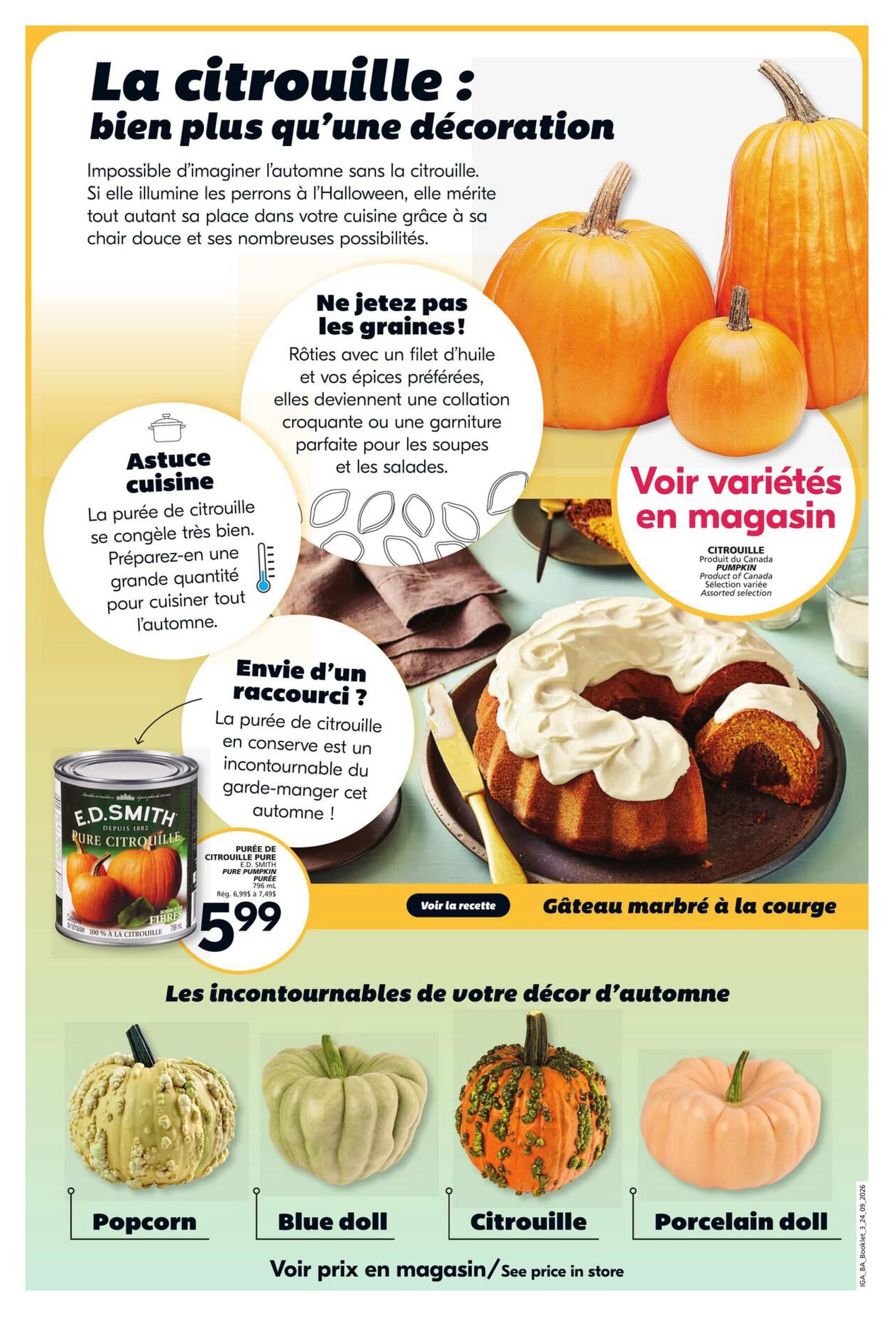 IGA (NB) Flyer September 24 to 30