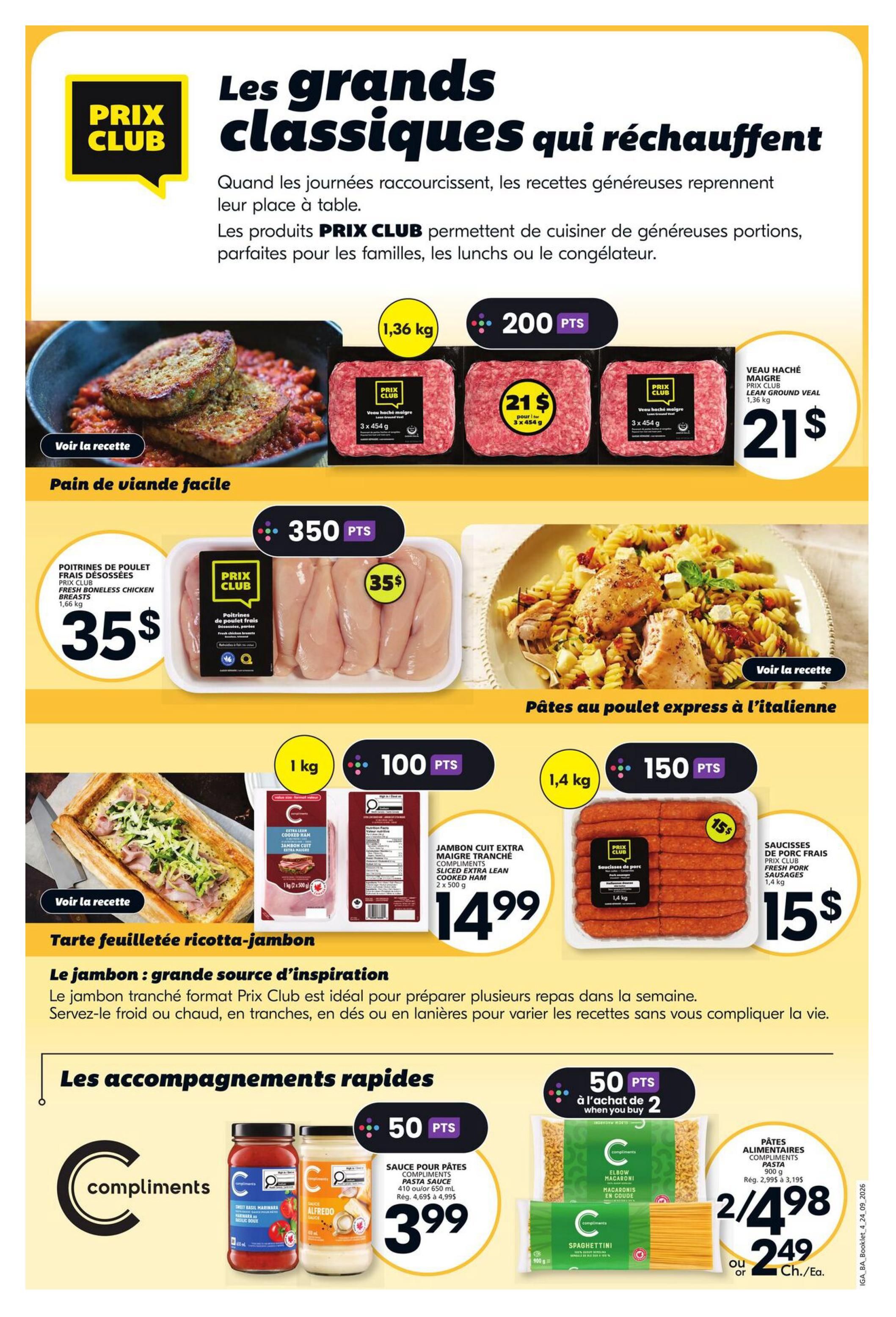 IGA (NB) Flyer September 24 to 30