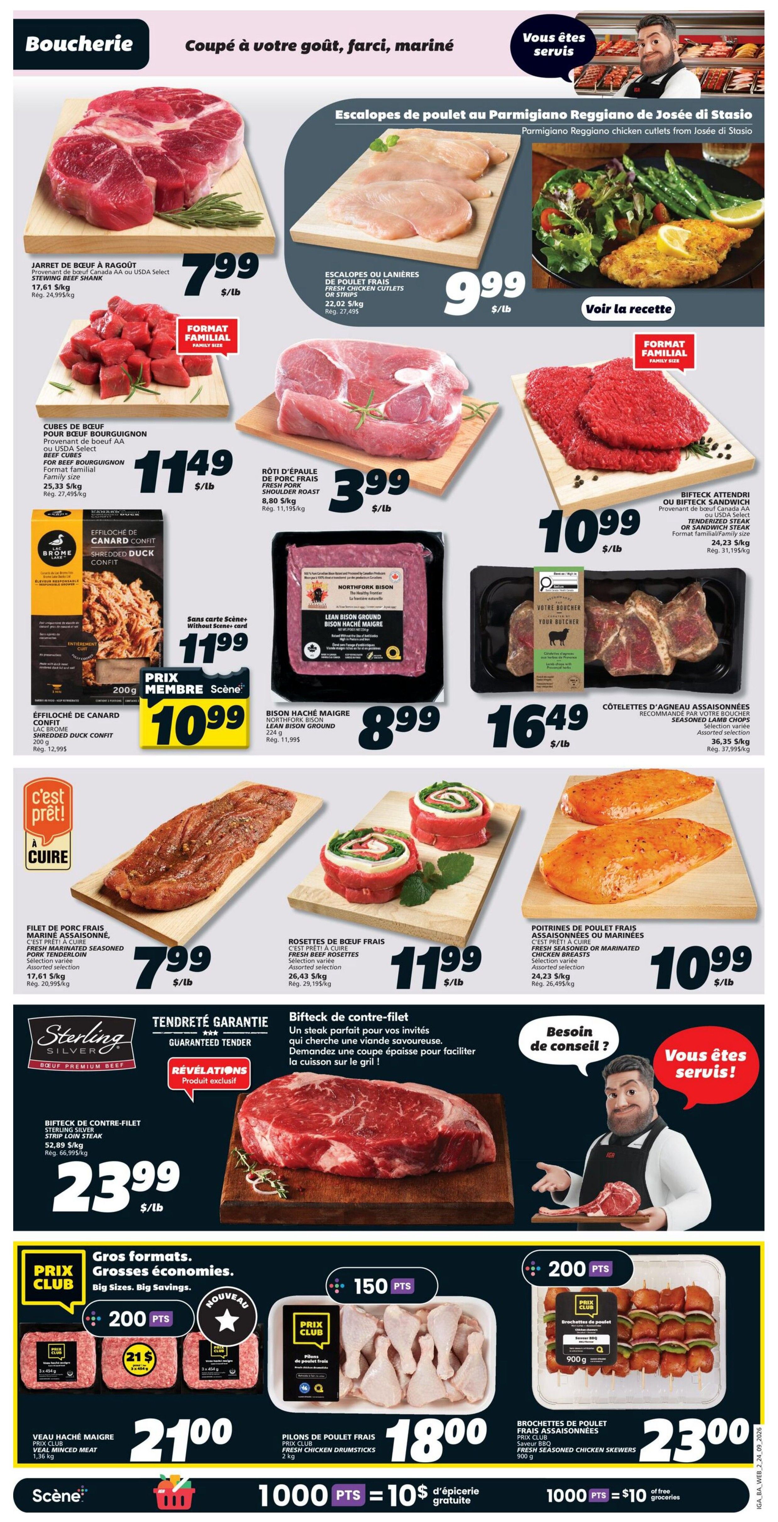 IGA (NB) Flyer September 24 to 30