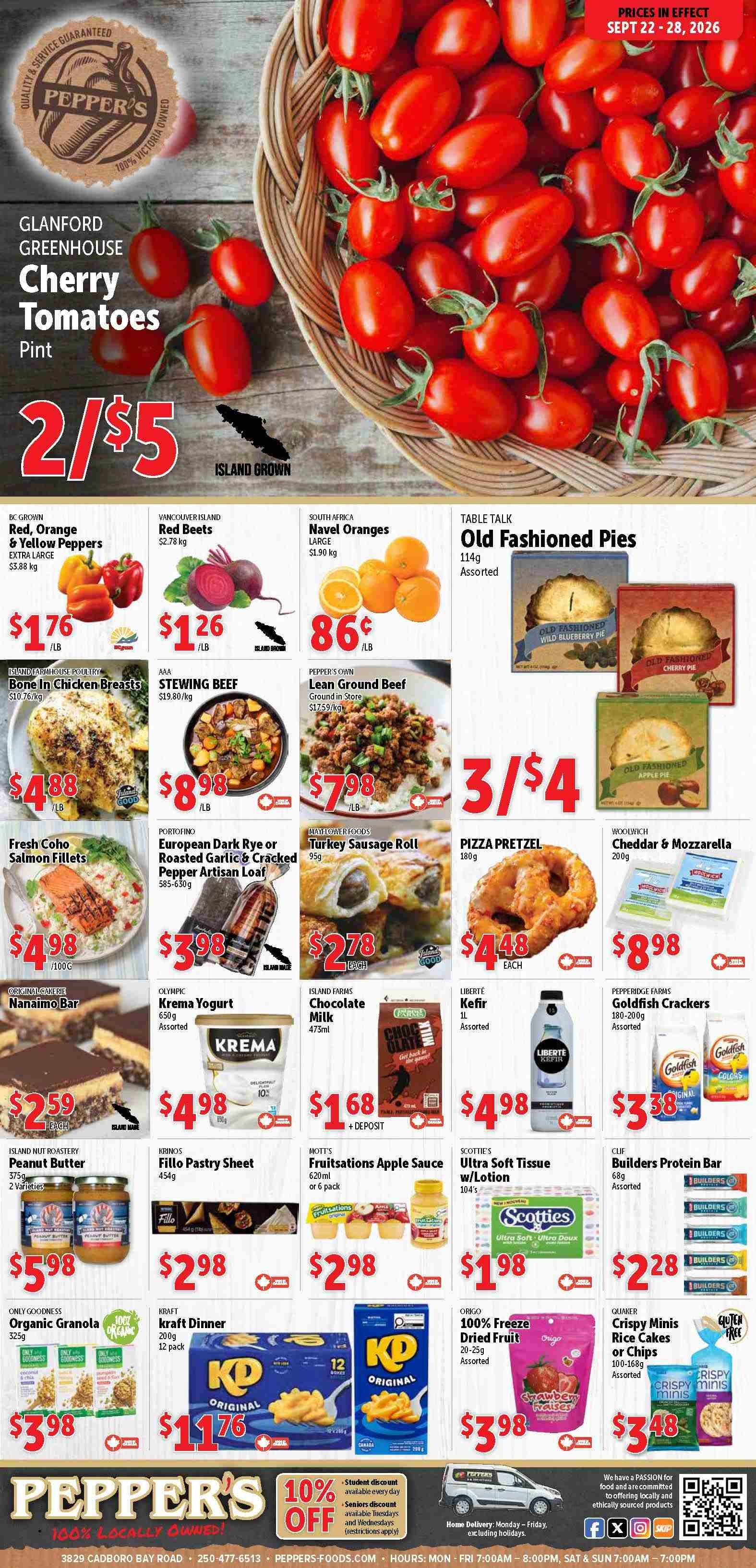 Pepper's Foods Flyer September 22 to 28