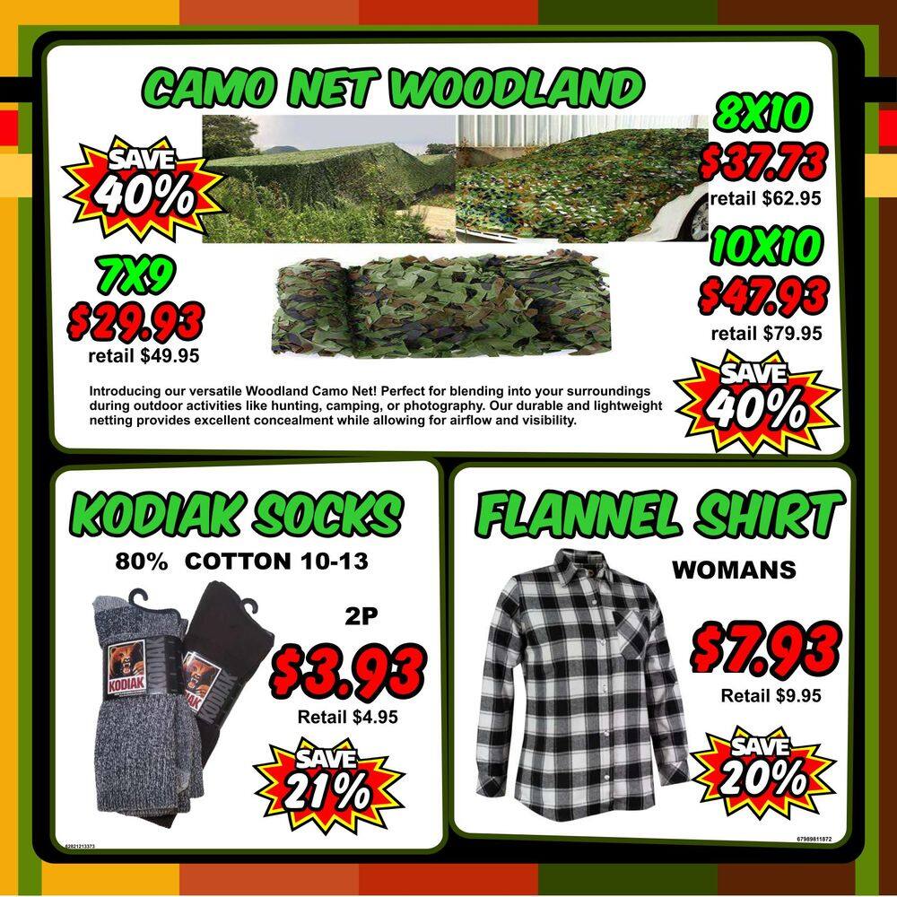 Surplus Herby’s Flyer September 25 to 27