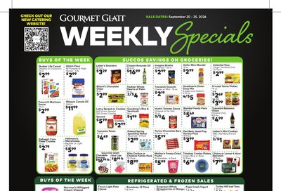 Gourmet Glatt (New York) Weekly Ad September 19 - 25, 2026