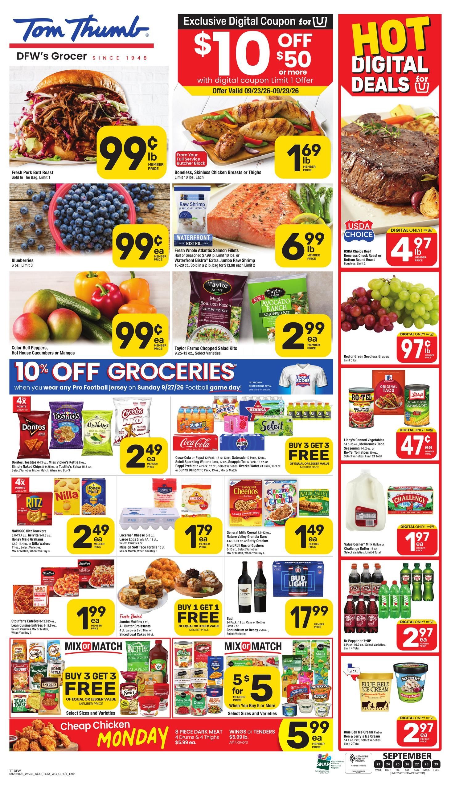 Tom Thumb Weekly Ad September 23 - 29, 2026