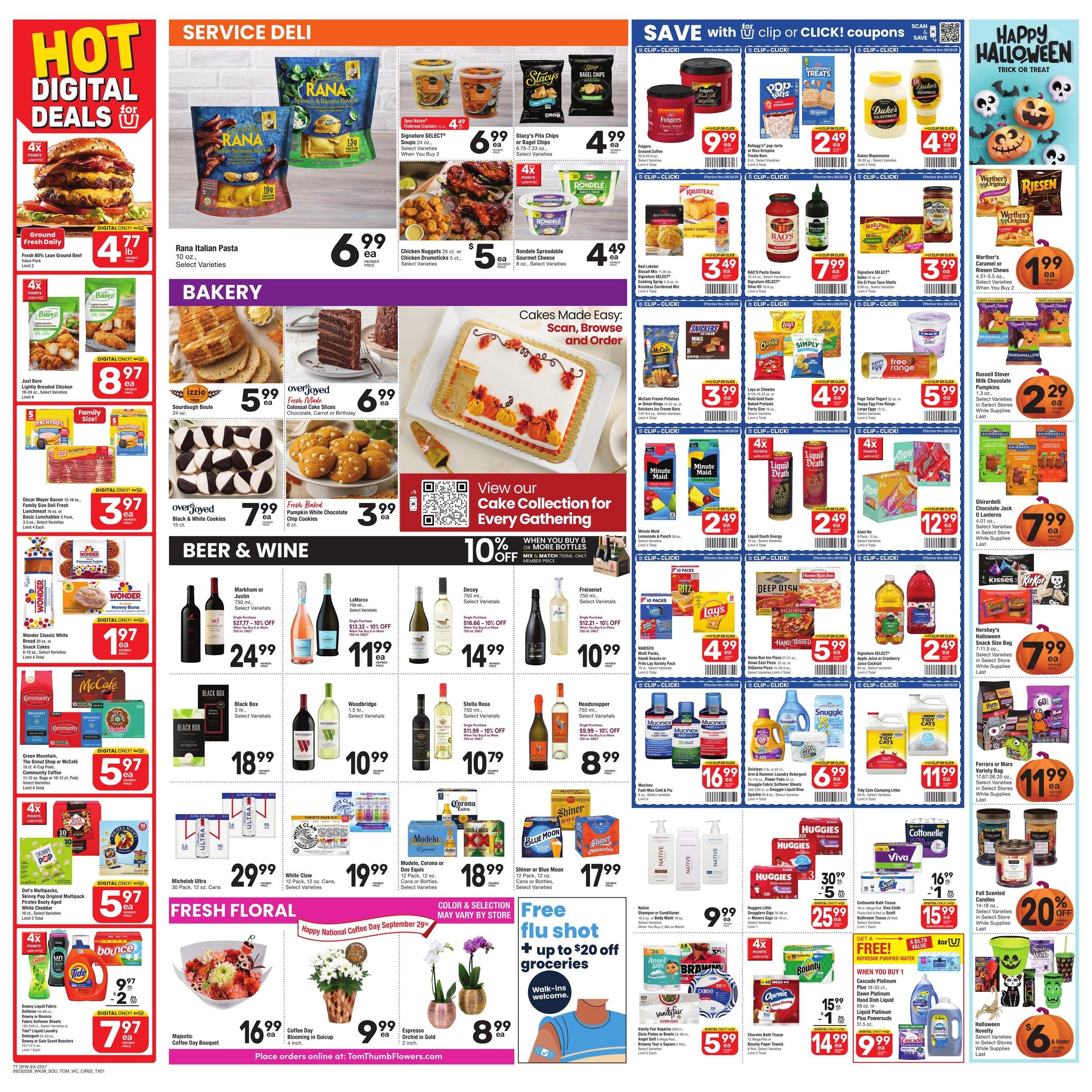 Tom Thumb Weekly Ad September 23 - 29, 2026