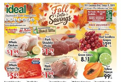 Ideal Food Basket (Tampa, FL) Weekly Ad September 16 - 22, 2026