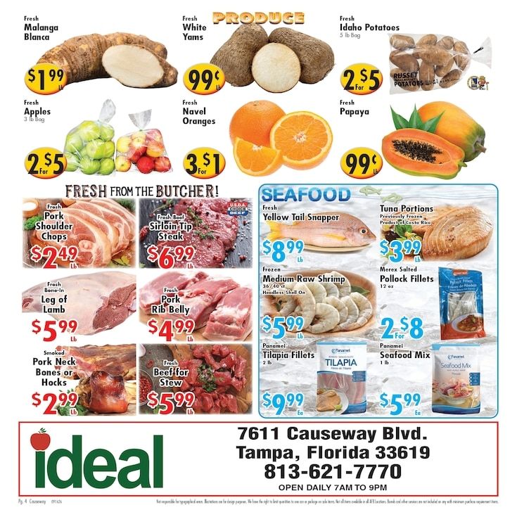 Ideal Food Basket (Tampa, FL) Weekly Ad September 16 - 22, 2026
