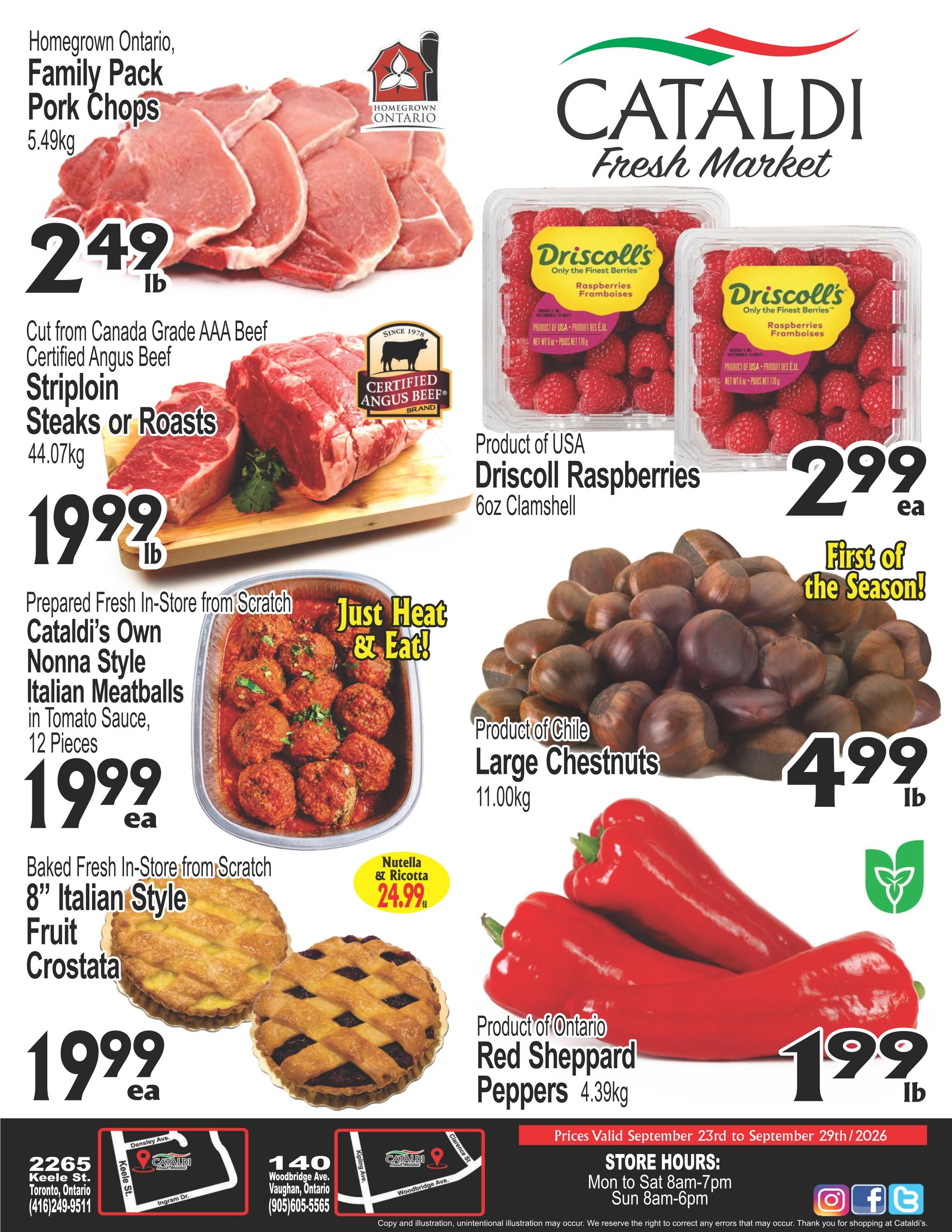 Cataldi Fresh Market Flyer September 23 to 29