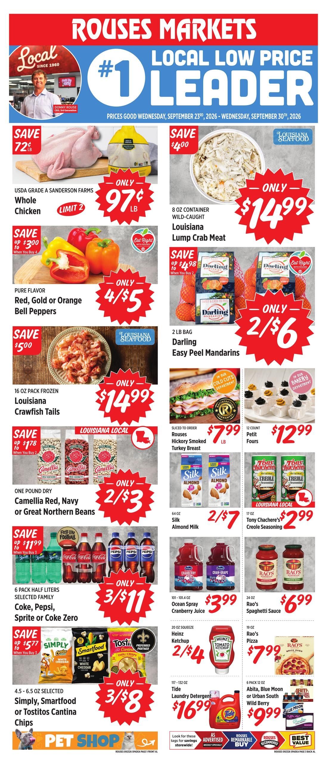 Rouses Supermarkets (Mobile Area, AL) Weekly Ad September 23 - 30, 2026