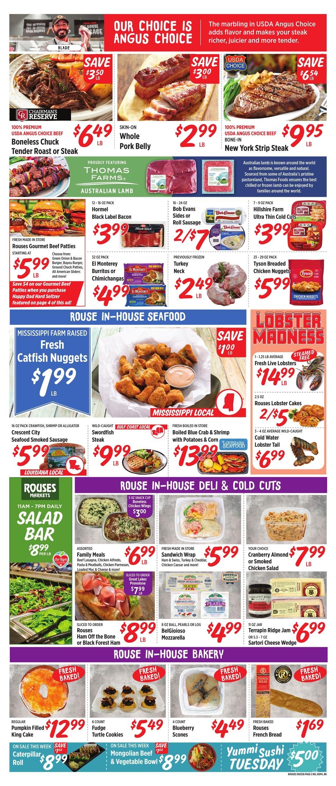 Rouses Supermarkets (New Orleans Area, LA) Weekly Ad September 23 - 30, 2026