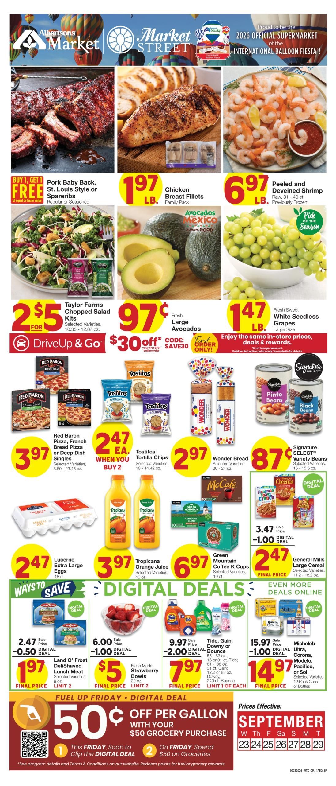 Albertsons Market (Albuquerque Area, NM) Weekly Ad September 23 - 29, 2026