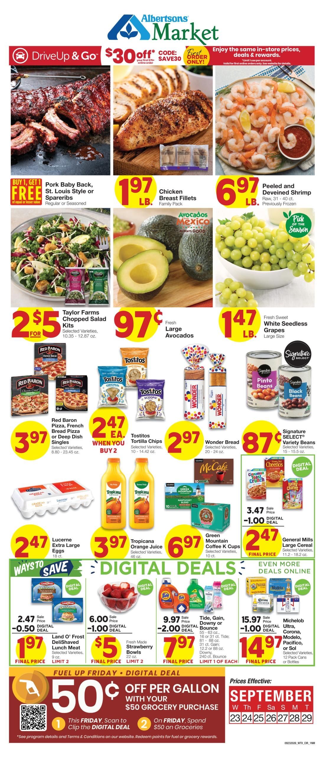 Albertsons Market (Alamogordo Area, NM) Weekly Ad September 23 - 29, 2026