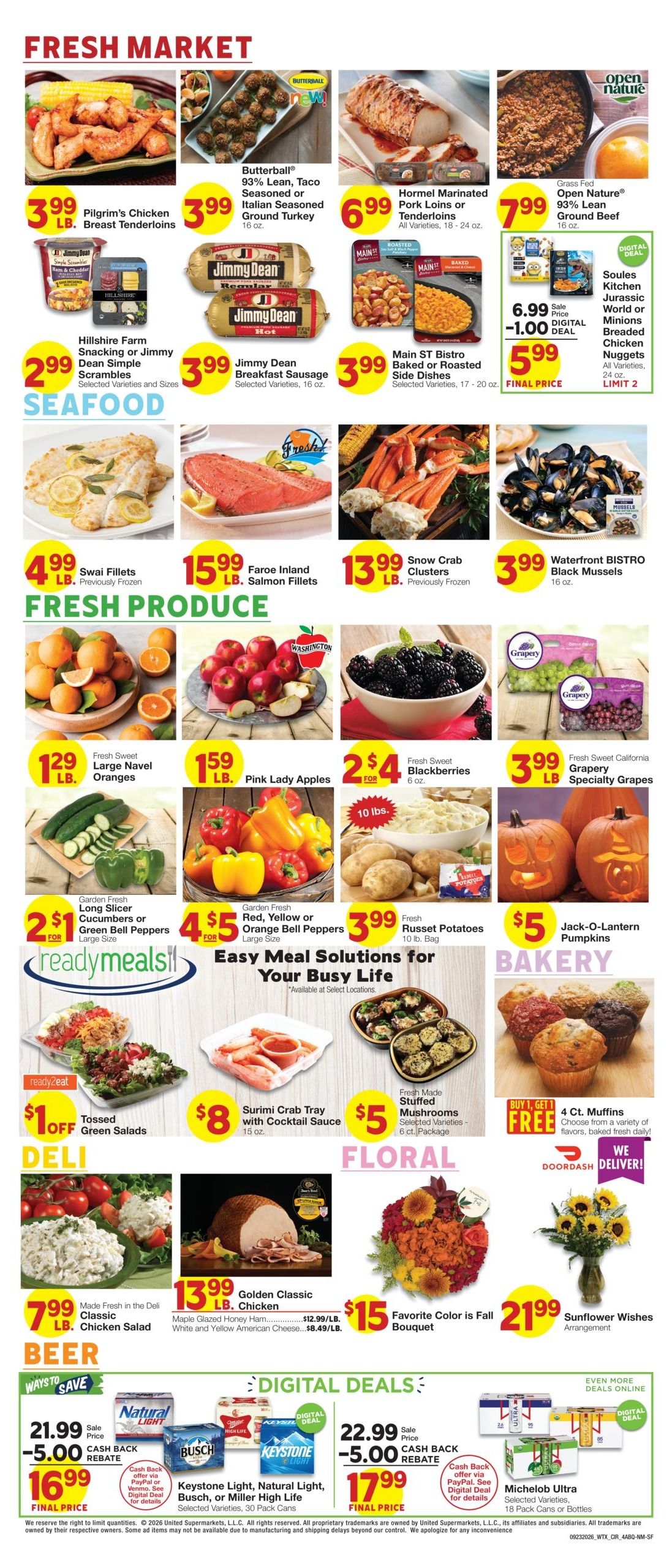 Albertsons Market (Alamogordo Area, NM) Weekly Ad September 23 - 29, 2026