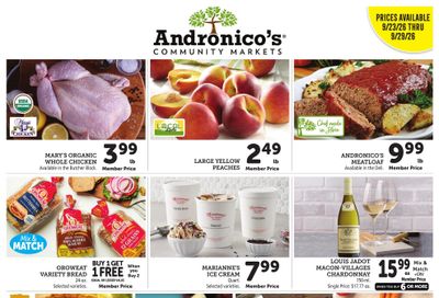 Andronico's Community Markets Weekly Ad September 23 - 29, 2026