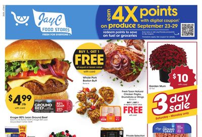 JayC Food Stores (Brookville-Tell City Area, IN) Weekly Ad September 23 - 29, 2026