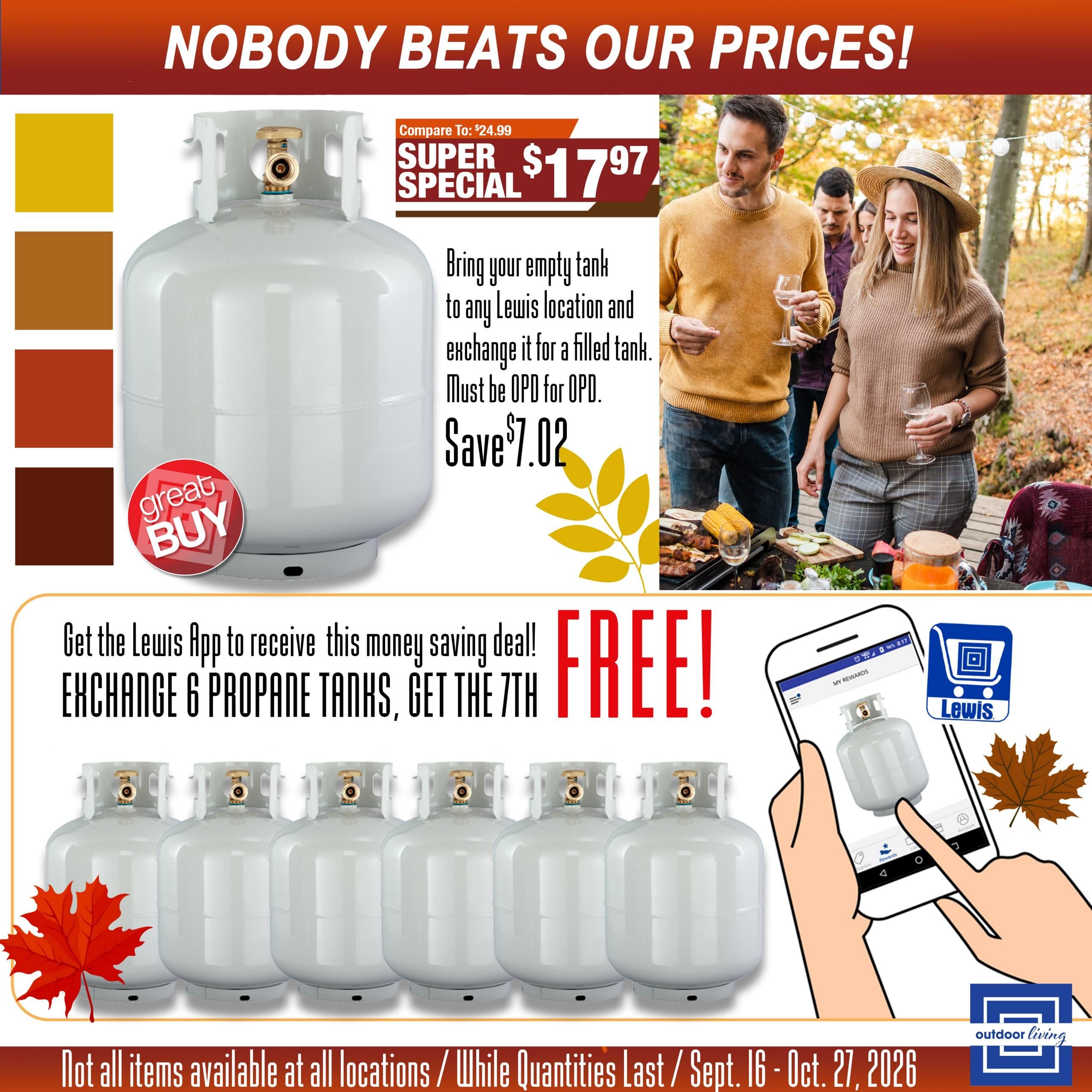 Lewis Drug FIREPIT SALE Weekly Ad September 22 - October 27, 2026