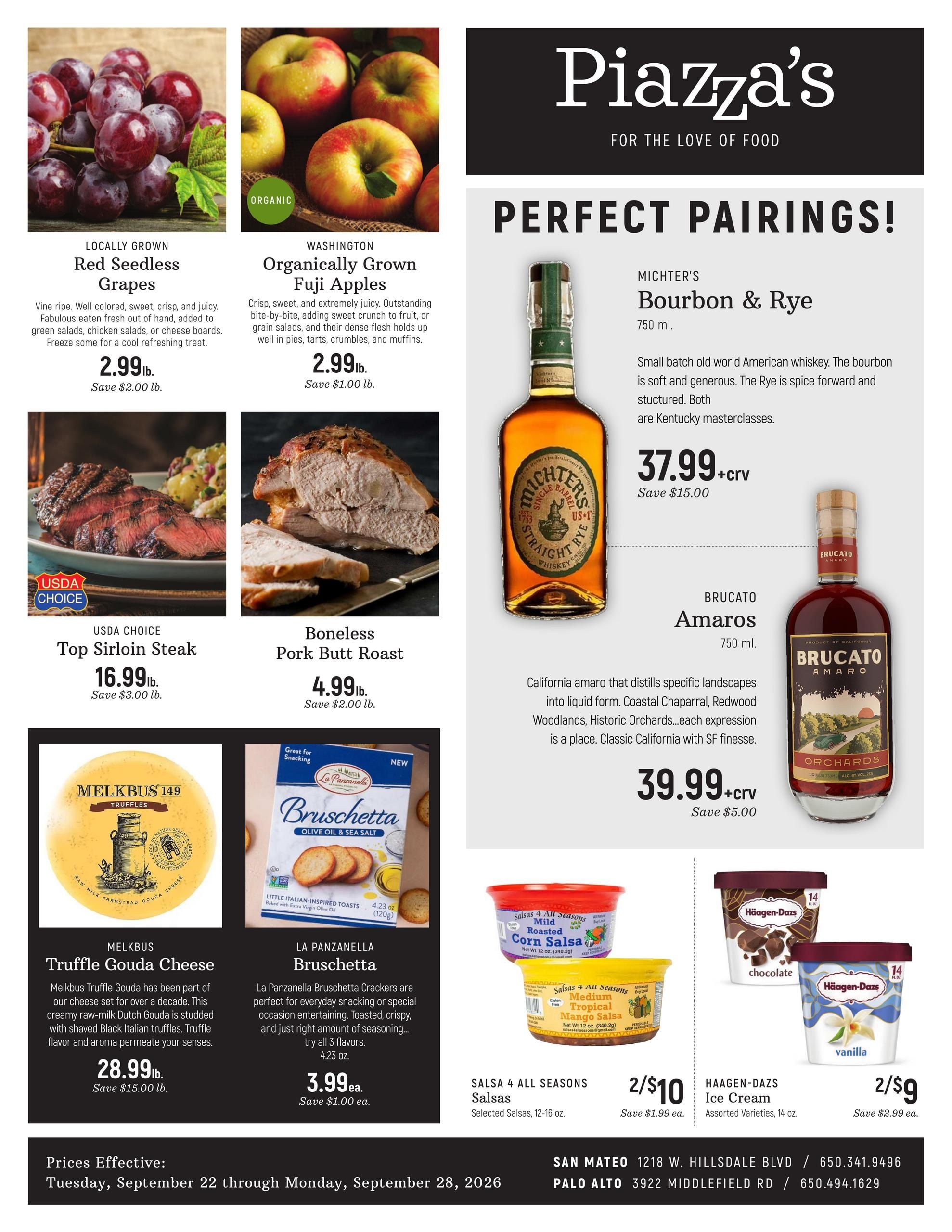 Piazza's Fine Foods Weekly Ad September 28 - 28, 2026