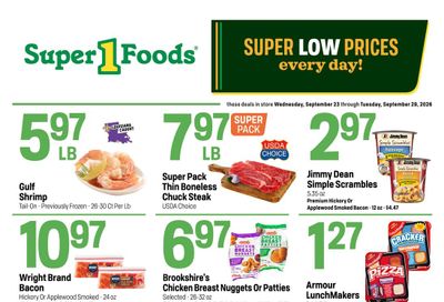 Super 1 Foods & Discount Pharmacy (Texarkana Area, AR) Hot Sheet Weekly Weekly Ad September 23 - 29, 2026