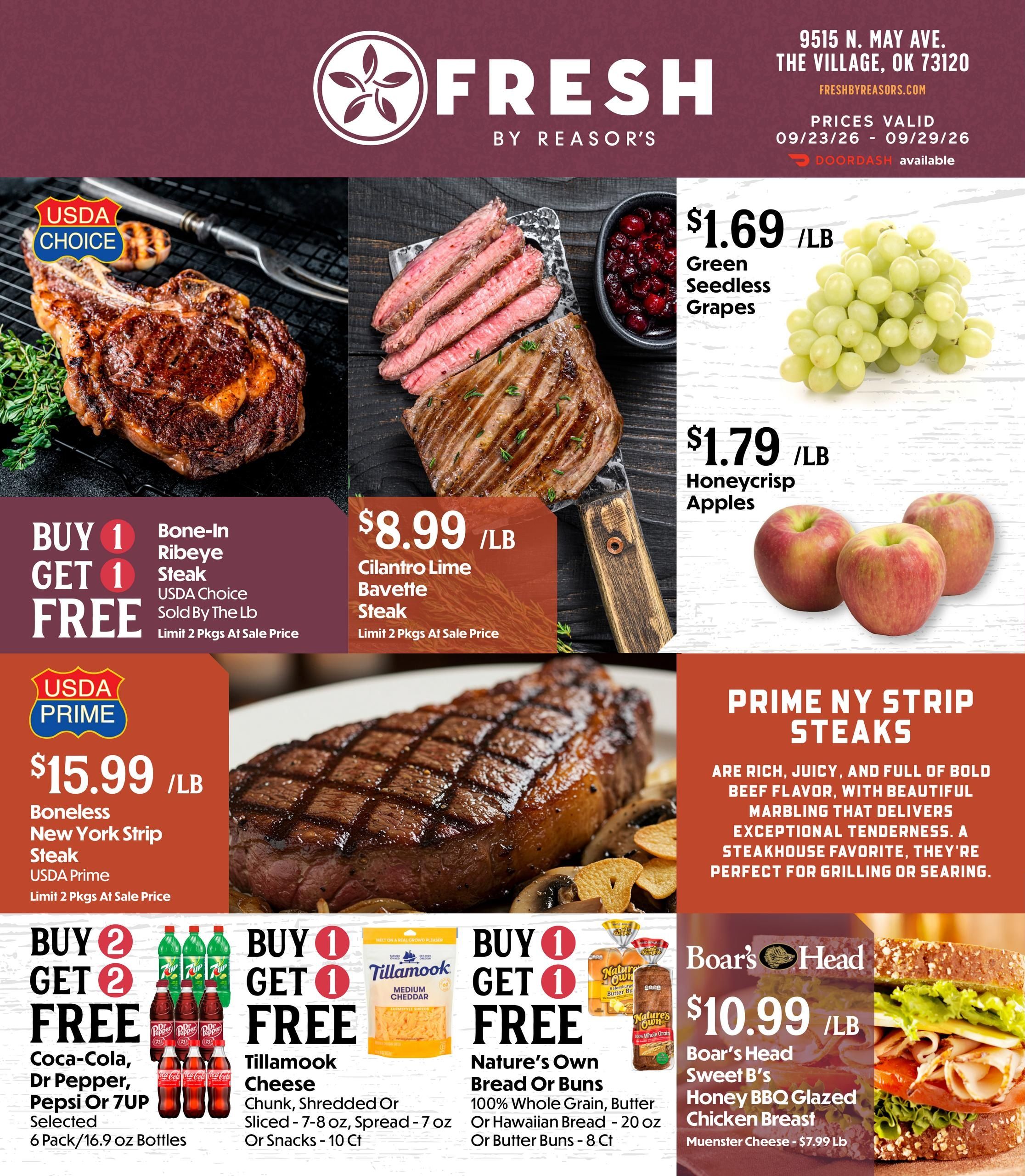 FRESH by Reasor's (Hinton Area, OK) Weekly Ad September 23 - 29, 2026