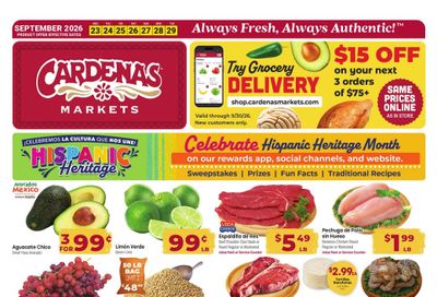 Cardenas Markets (Henderson Area, NV) Weekly Ad September 23 - 29, 2026
