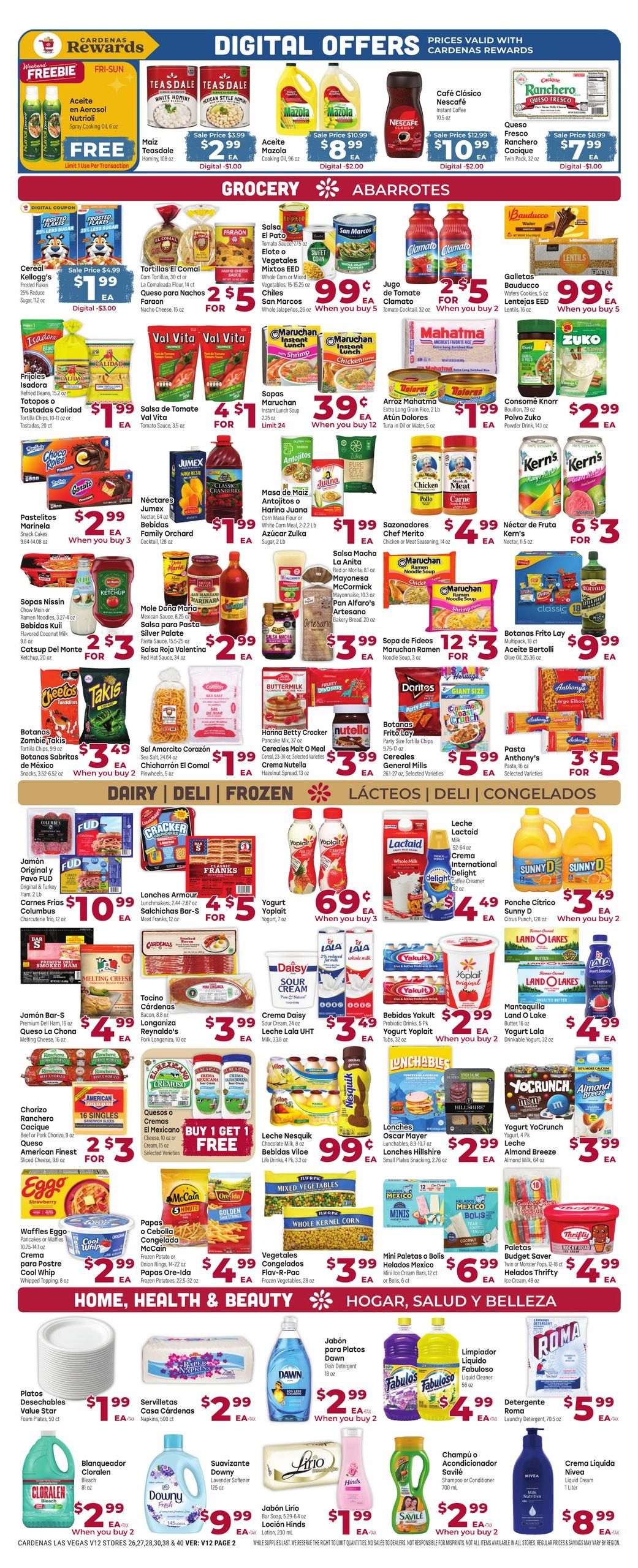 Cardenas Markets (Henderson Area, NV) Weekly Ad September 23 - 29, 2026